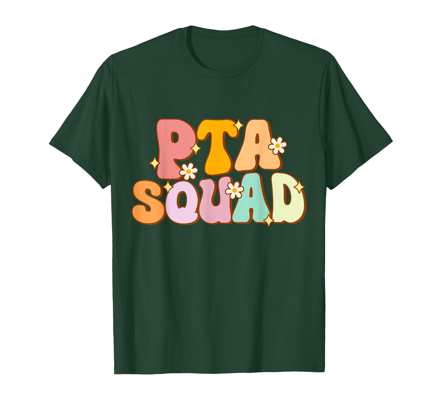 Groovy PTA Squad Parent Teacher Association T-Shirt for Men Women