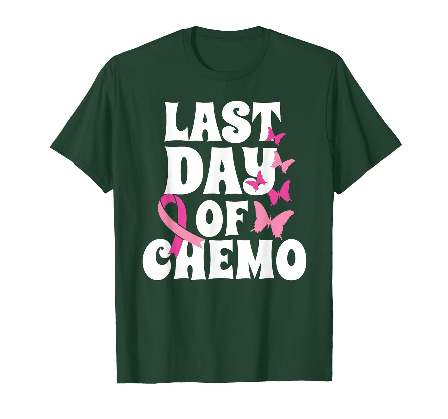 Breast Cancer Last Day of Chemo Butterfly Recovery T-Shirt