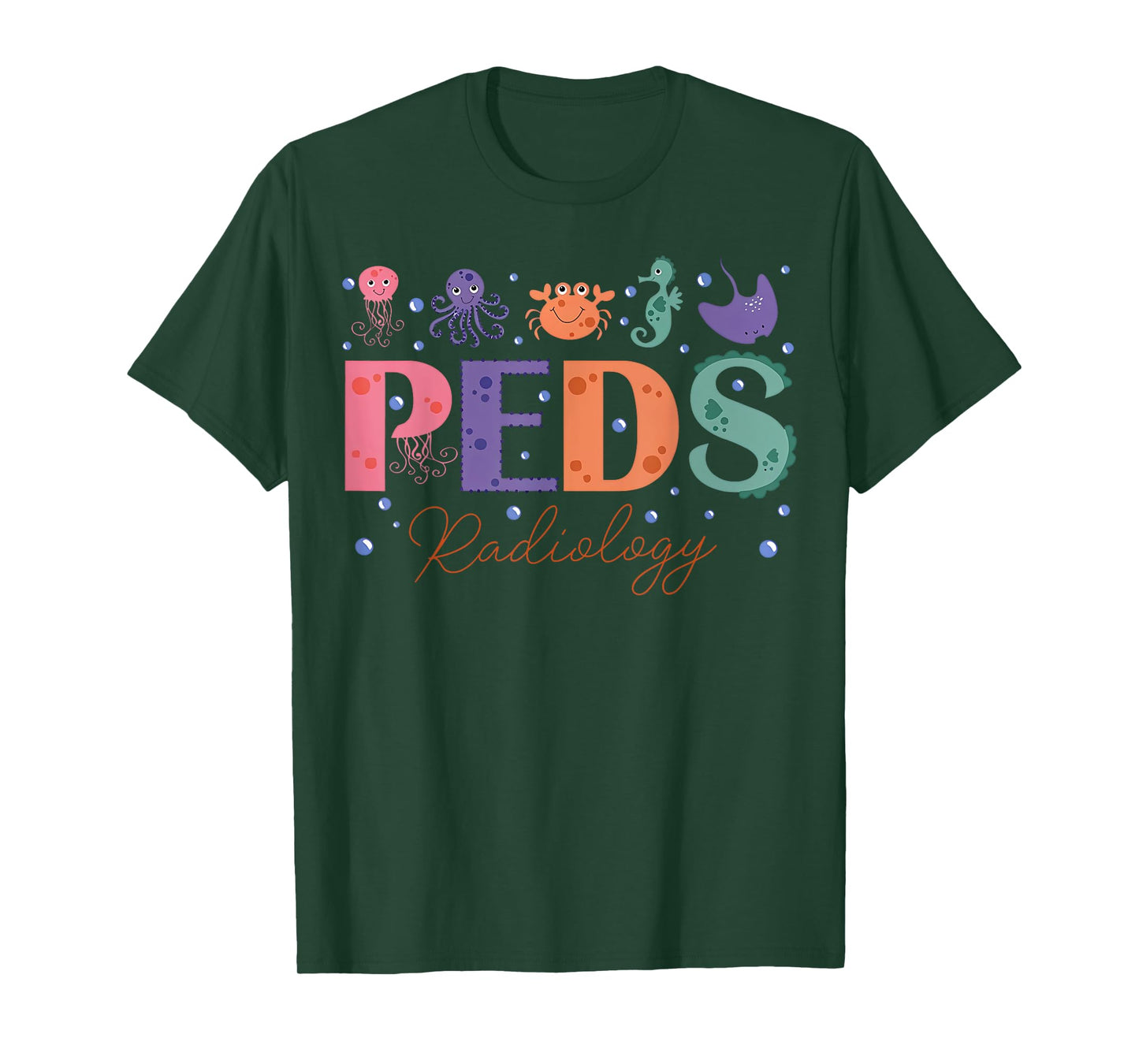 PEDS Radiology Sea Animal Pediatric Radiology PEDS X-ray T-Shirt