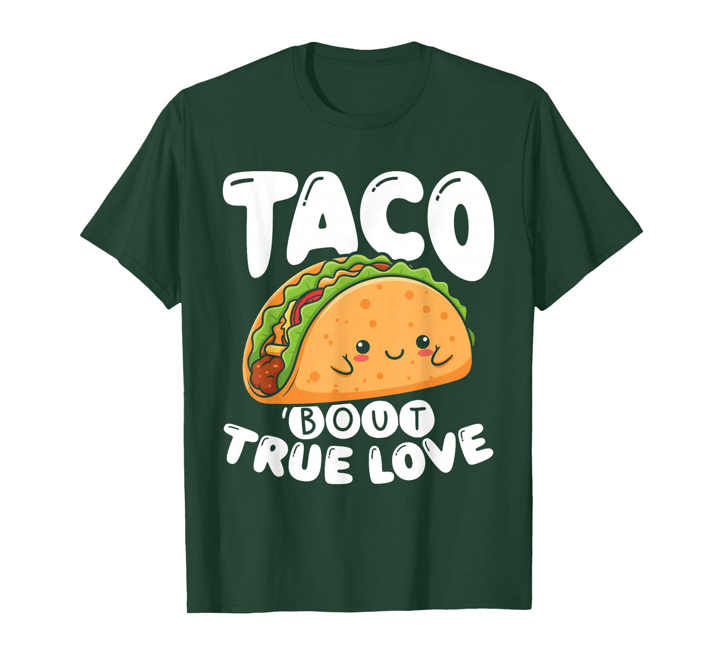Cute Taco and Lettuce/Meat Kawaii Couple Funny Food Love T-Shirt
