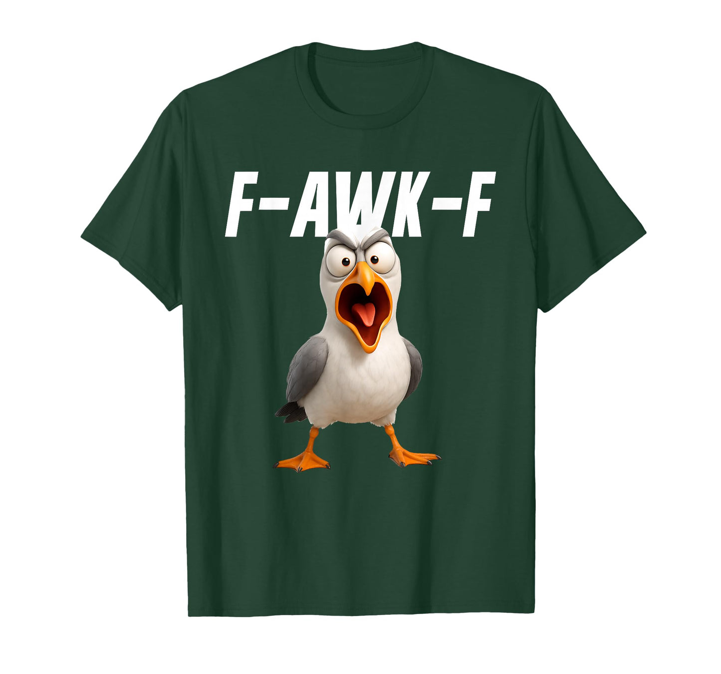 F-Awk-F Seagull Funny Seagull FAWKF F Awk F T-Shirt