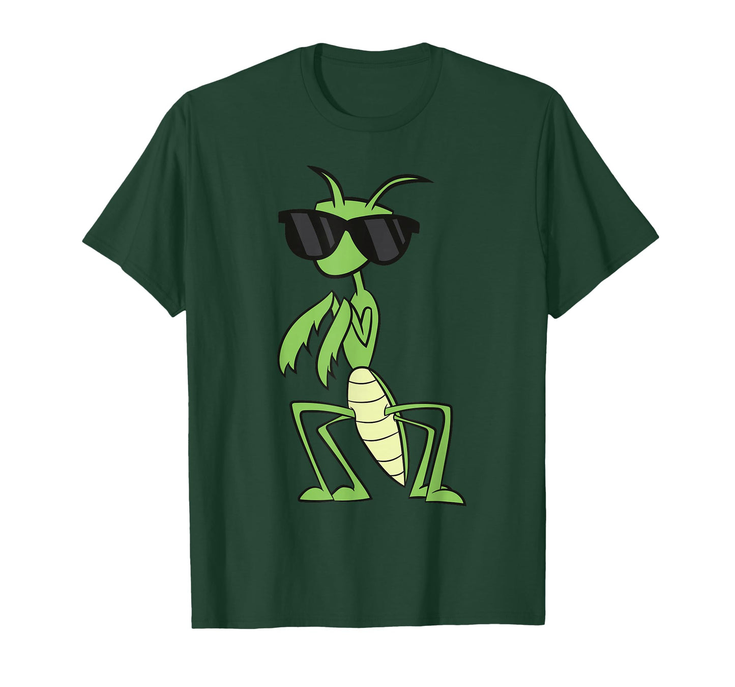 Praying Mantis With Sunglasses Grasshopper Praying Mantis T-Shirt