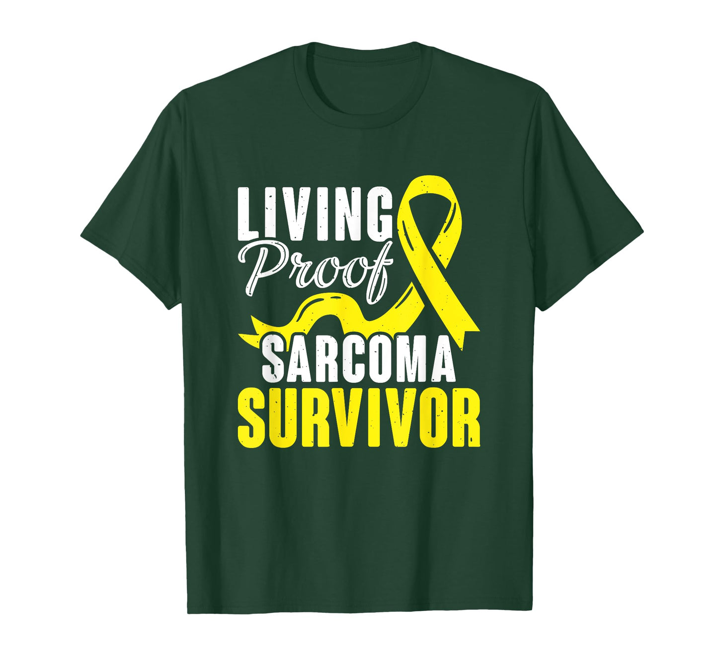 Support Yellow Ribbon Warrior Sarcoma Cancer Survivor T-Shirt