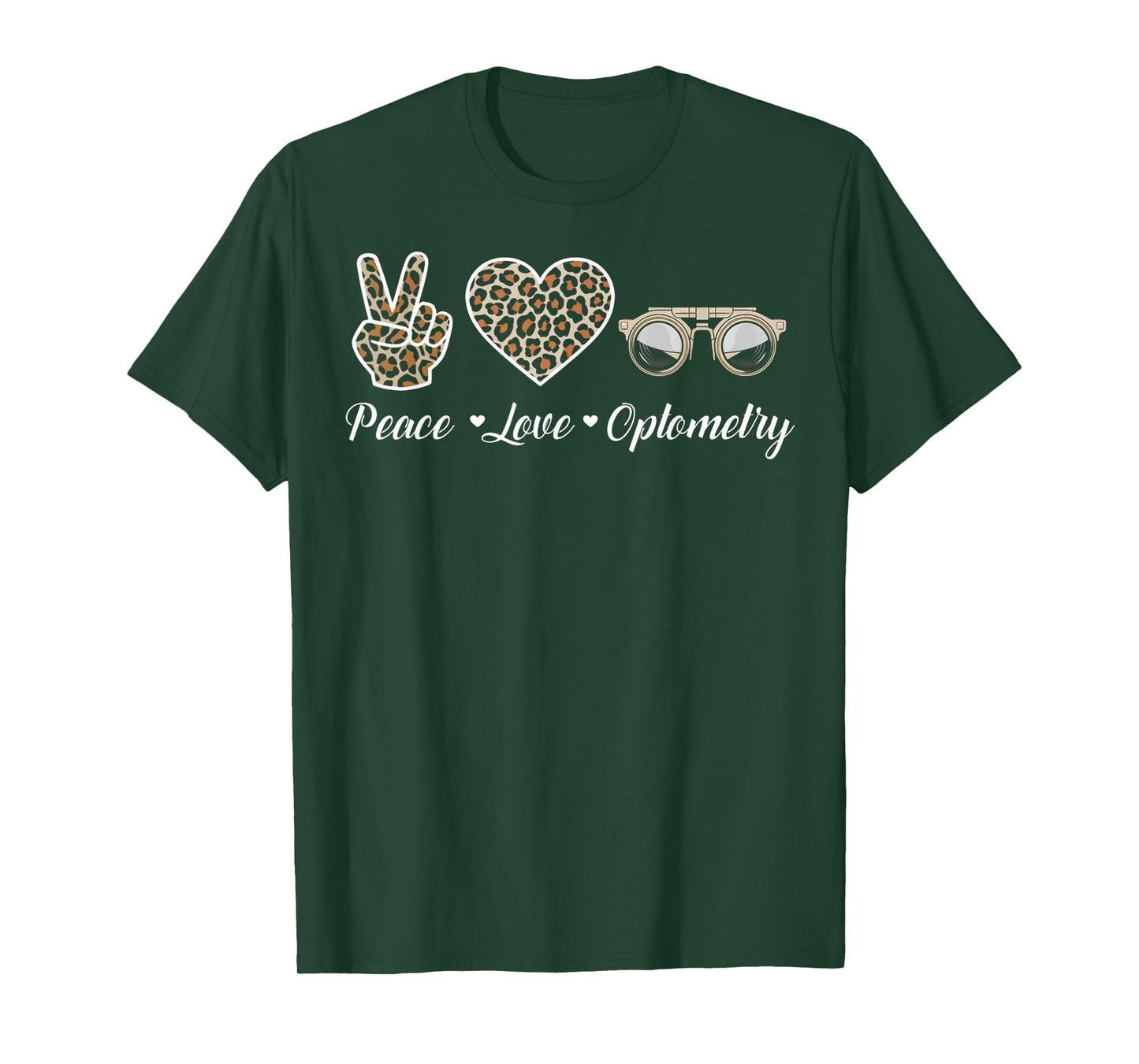 Peace Love Ophthalmology Optical Optometry Optometrist T-Shirt