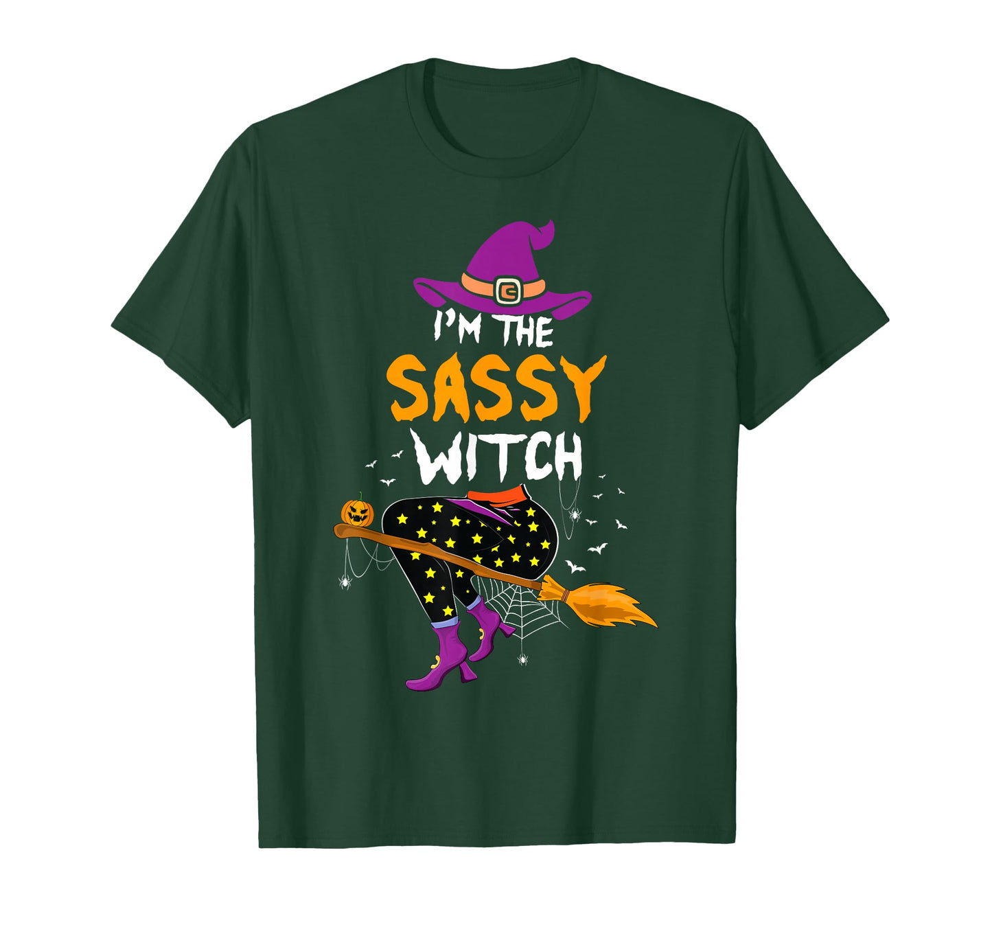I'm The Sassy Witch Halloween Family Matching Girls Women T-Shirt