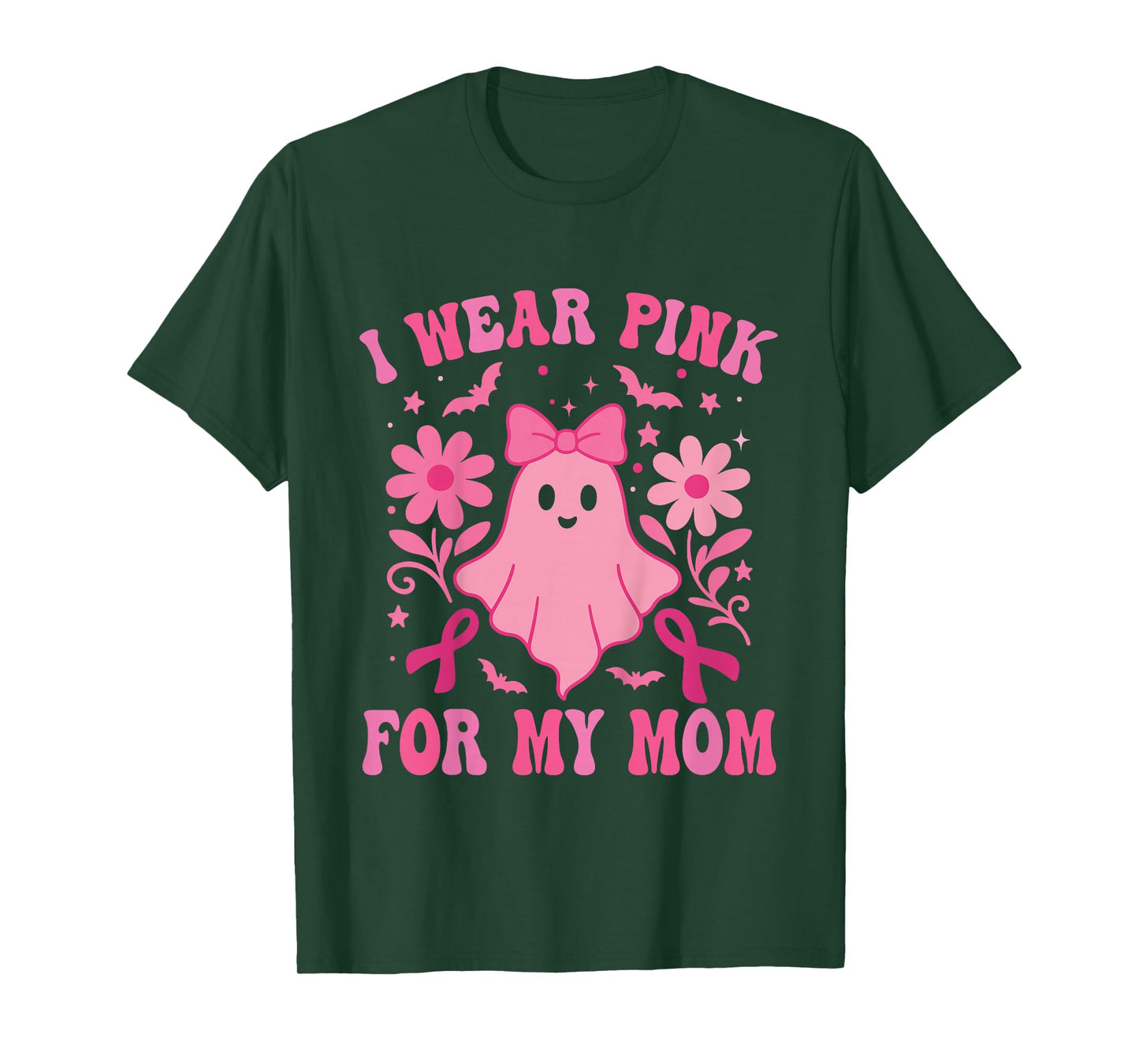 I Wear Pink for My Mom Toddler Breast Cancer Awareness Mom T-Shirt