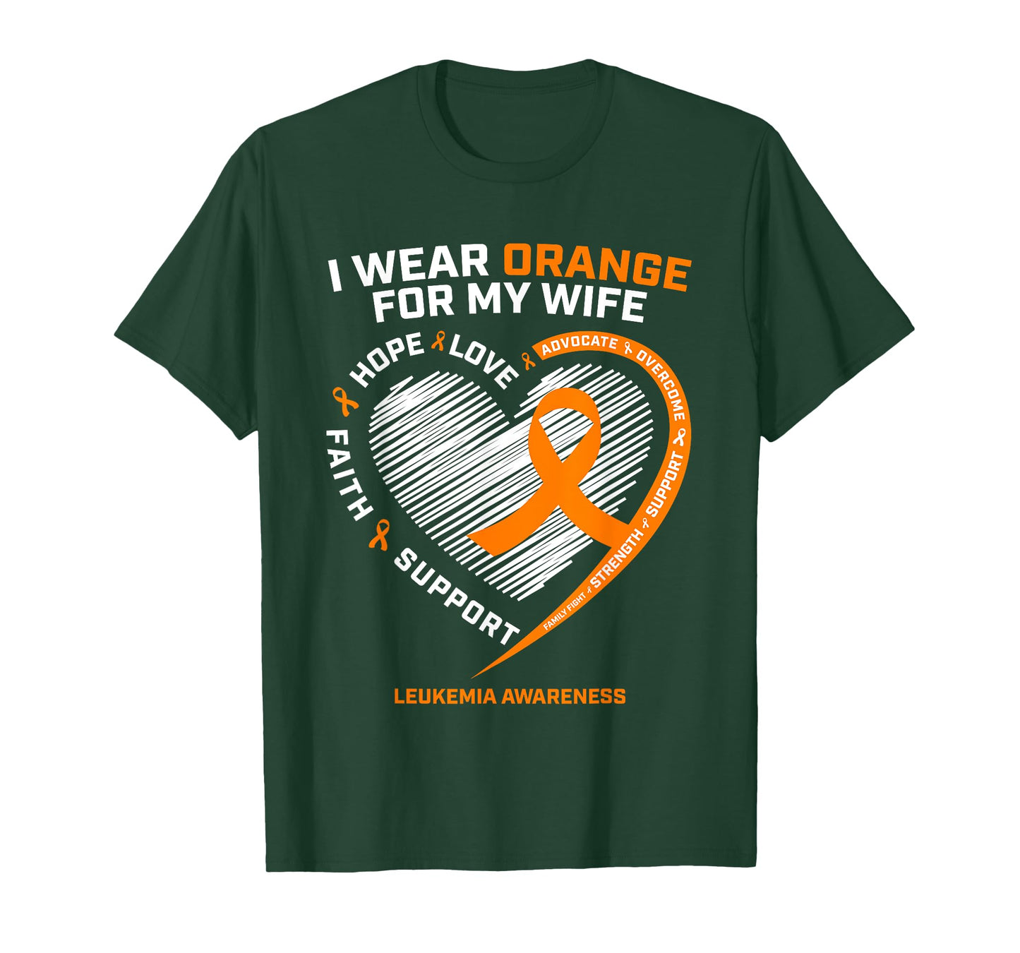 Men's Leukemia Awareness Shirts Wife Husband Tshirt Leukemia T-Shirt