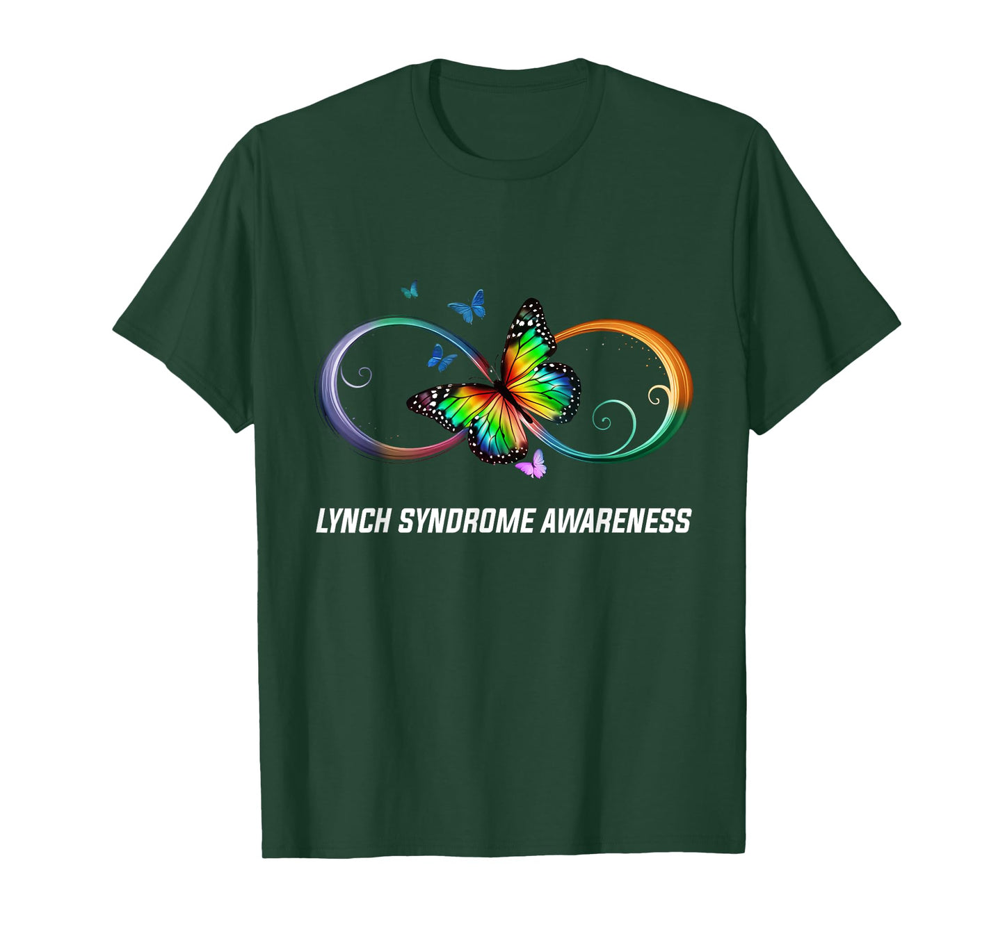Infinity Butterfly Lynch Syndrome Awareness T-Shirt