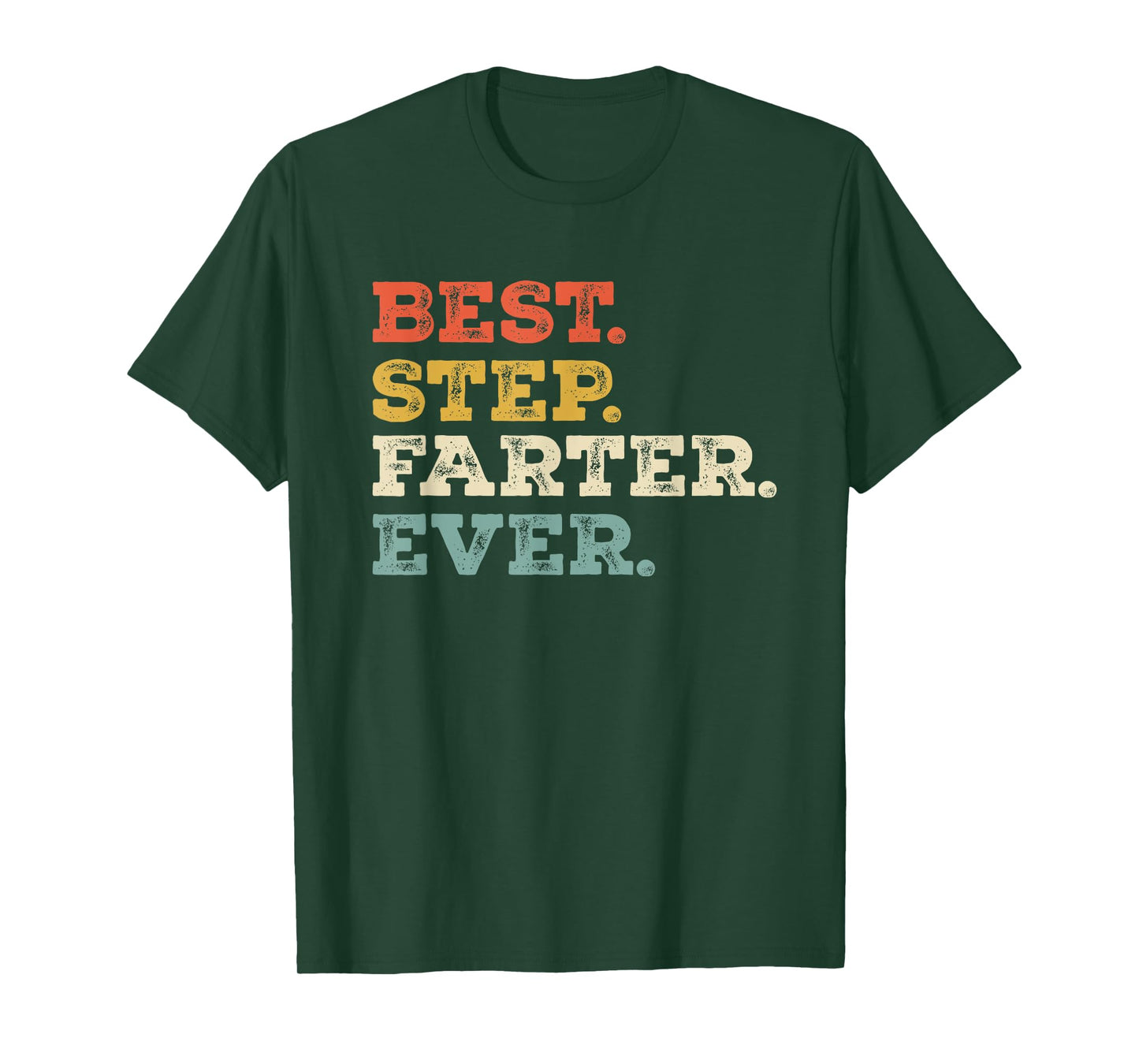 Best Stepdad Funny Retro Stepfather Farter Joke T-Shirt