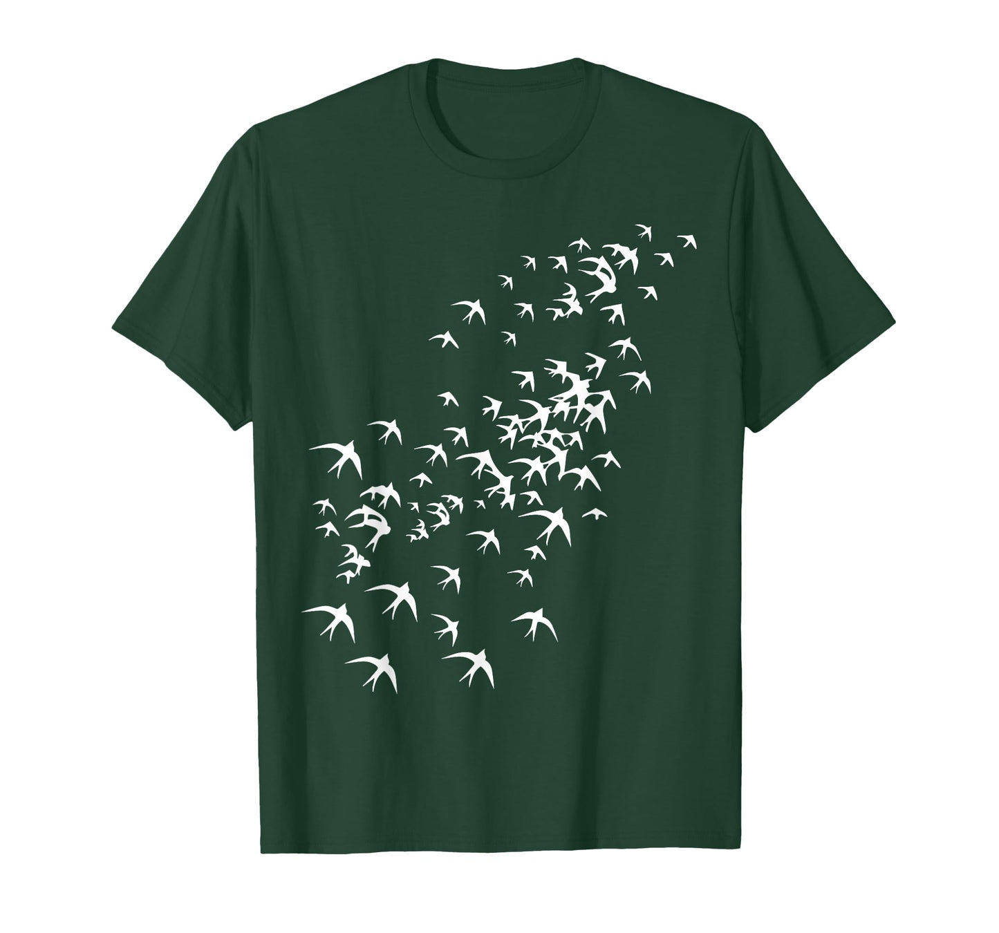 Flock of Flying Birds - Swarm of Swallows for Nature Lovers T-Shirt