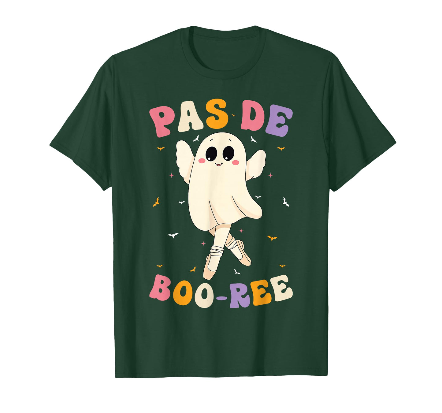 Pas De Boo-Ree Ballet Dancing Funny Ghost Halloween Dancer T-Shirt