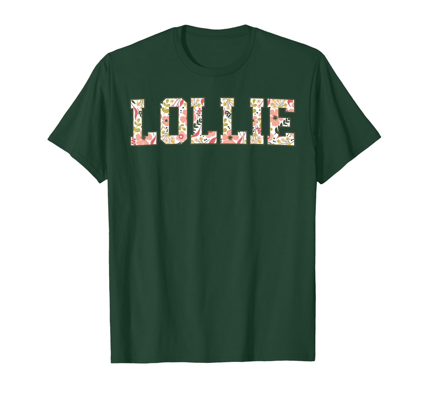 Lollie Era Floral Best Lollie Ever Mothers Day Grandma T-Shirt