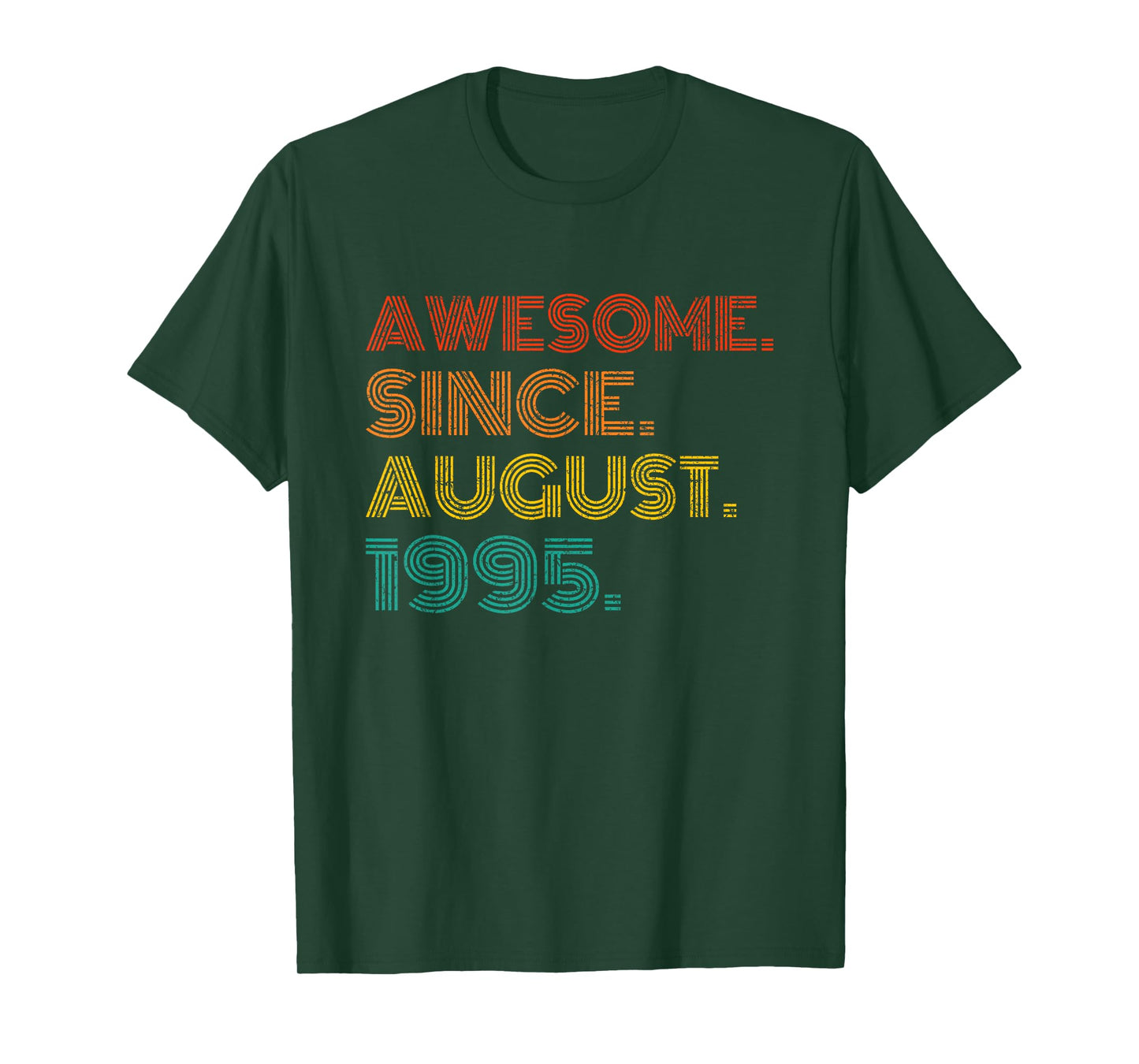 Awesome Since August 1995 Birthday Gifts Idea 1995 Vintage T-Shirt