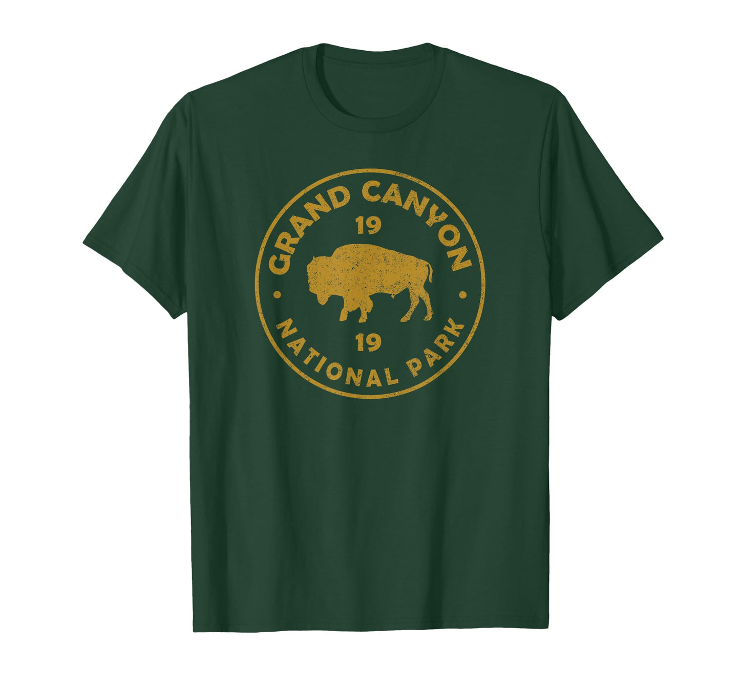 Grand Canyon National Park Arizona Bison Womens Men Souvenir T-Shirt
