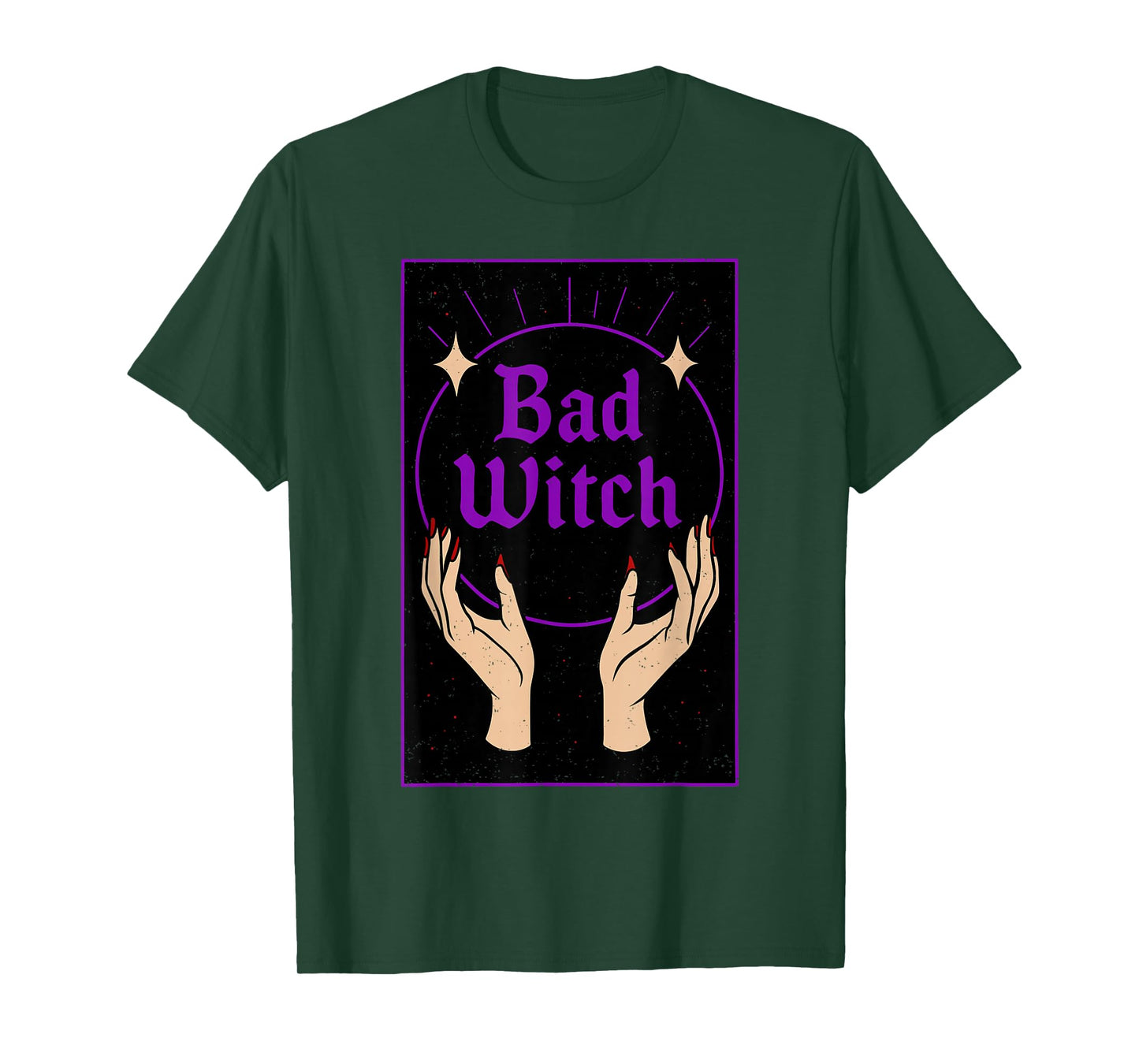 Bad Witch Halloween Funny Witchy Spooky Season Women T-Shirt