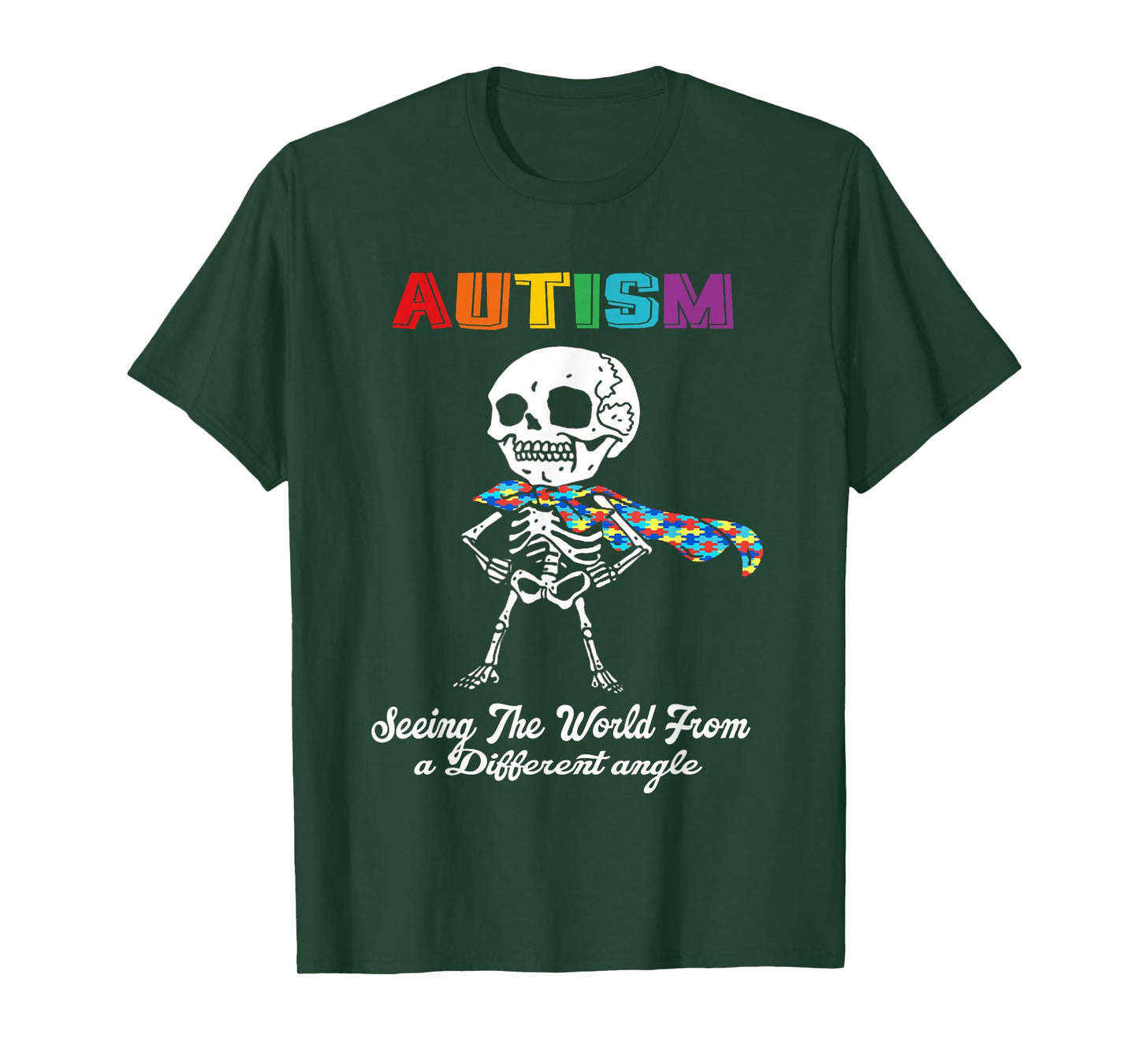 Funny Autism Awareness Cute Color Puzzles Autism Kids Girls T-Shirt