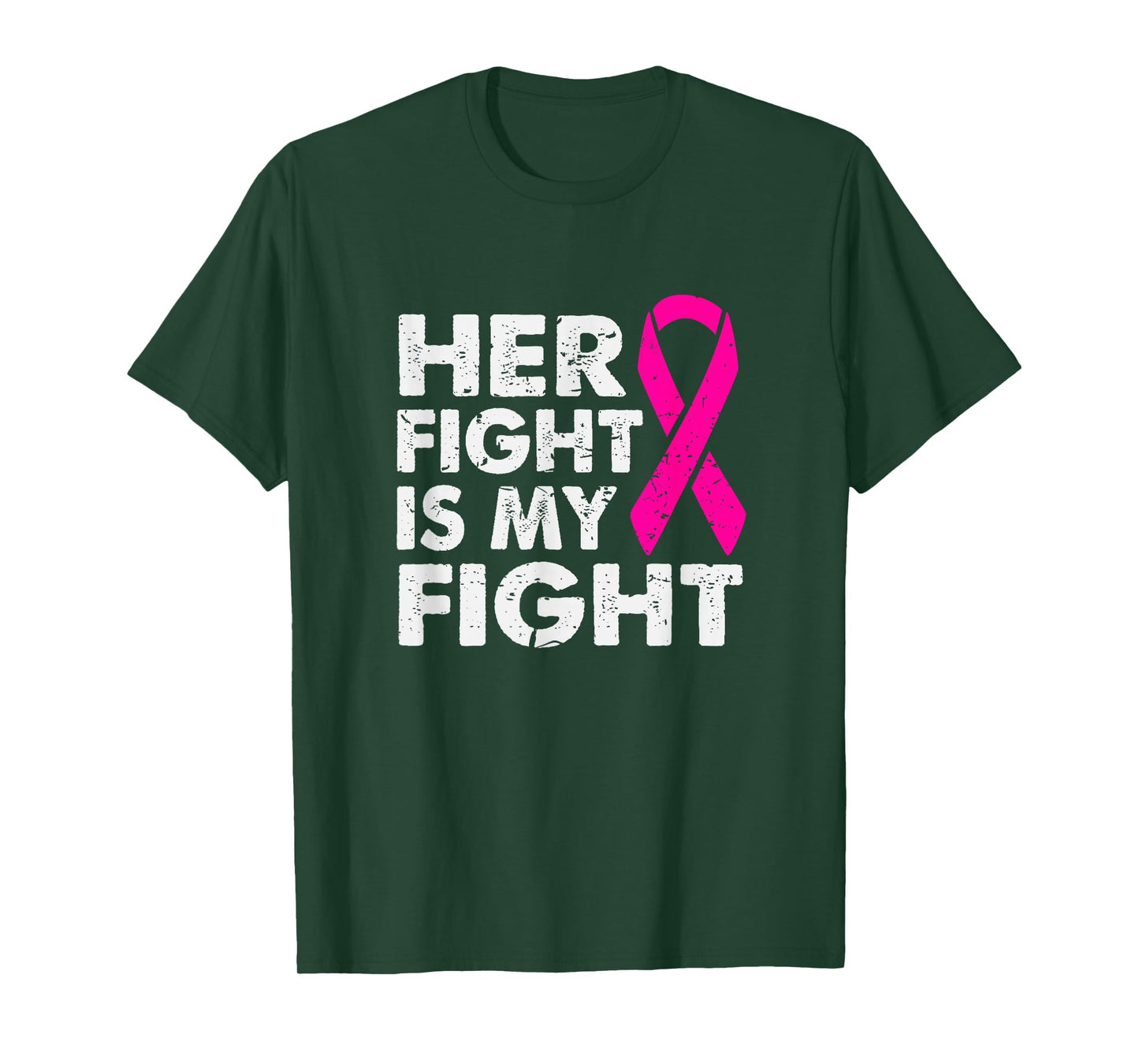 Her Fight is My Fight Breast Cancer Awareness Survivor Gift T-Shirt