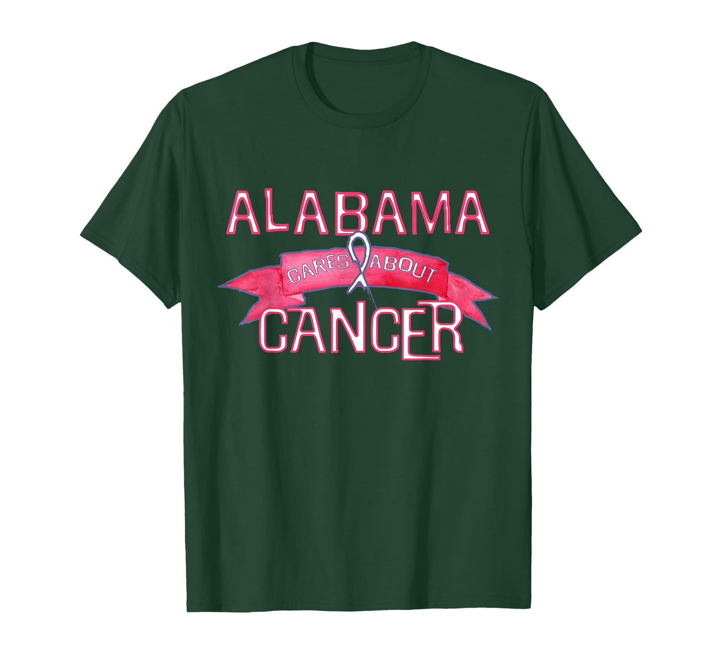 ALABAMA Cares About Breast Cancer Support Breast Cancer T-Shirt