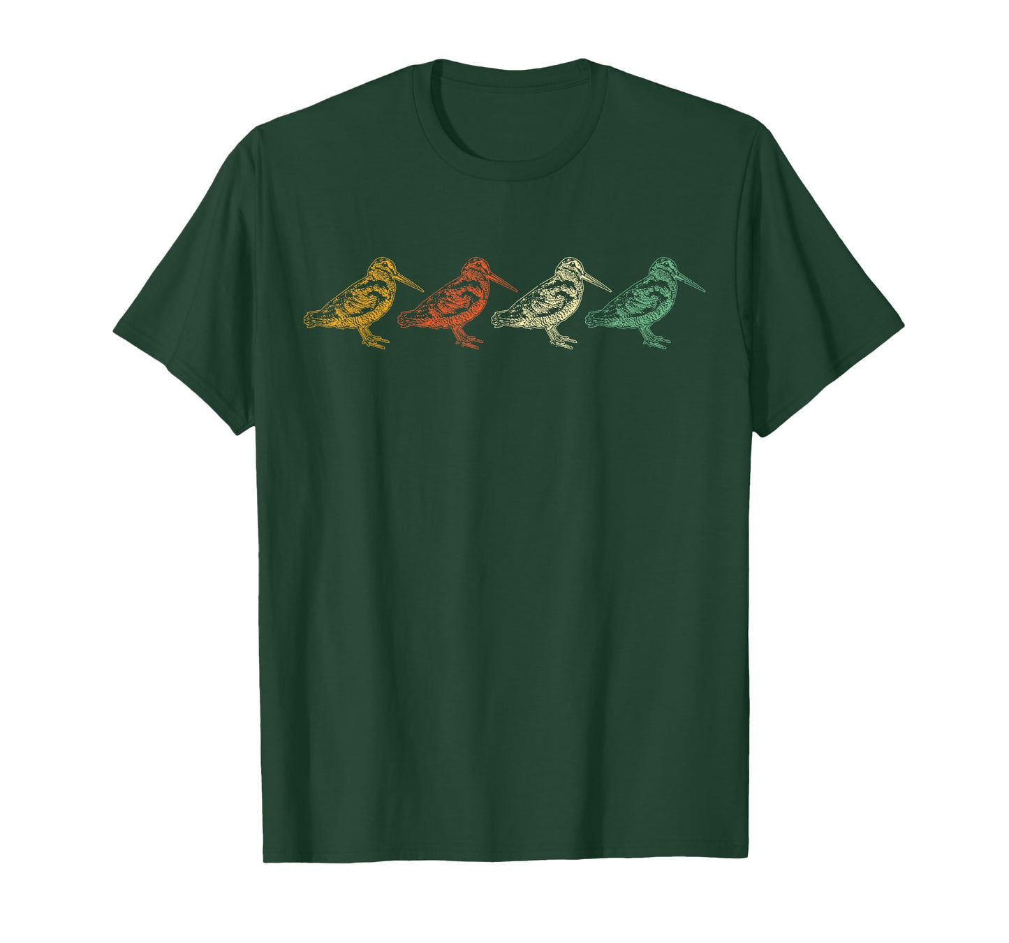 American Woodcock Bird Retro Vintage Unique Birding Gift T-Shirt
