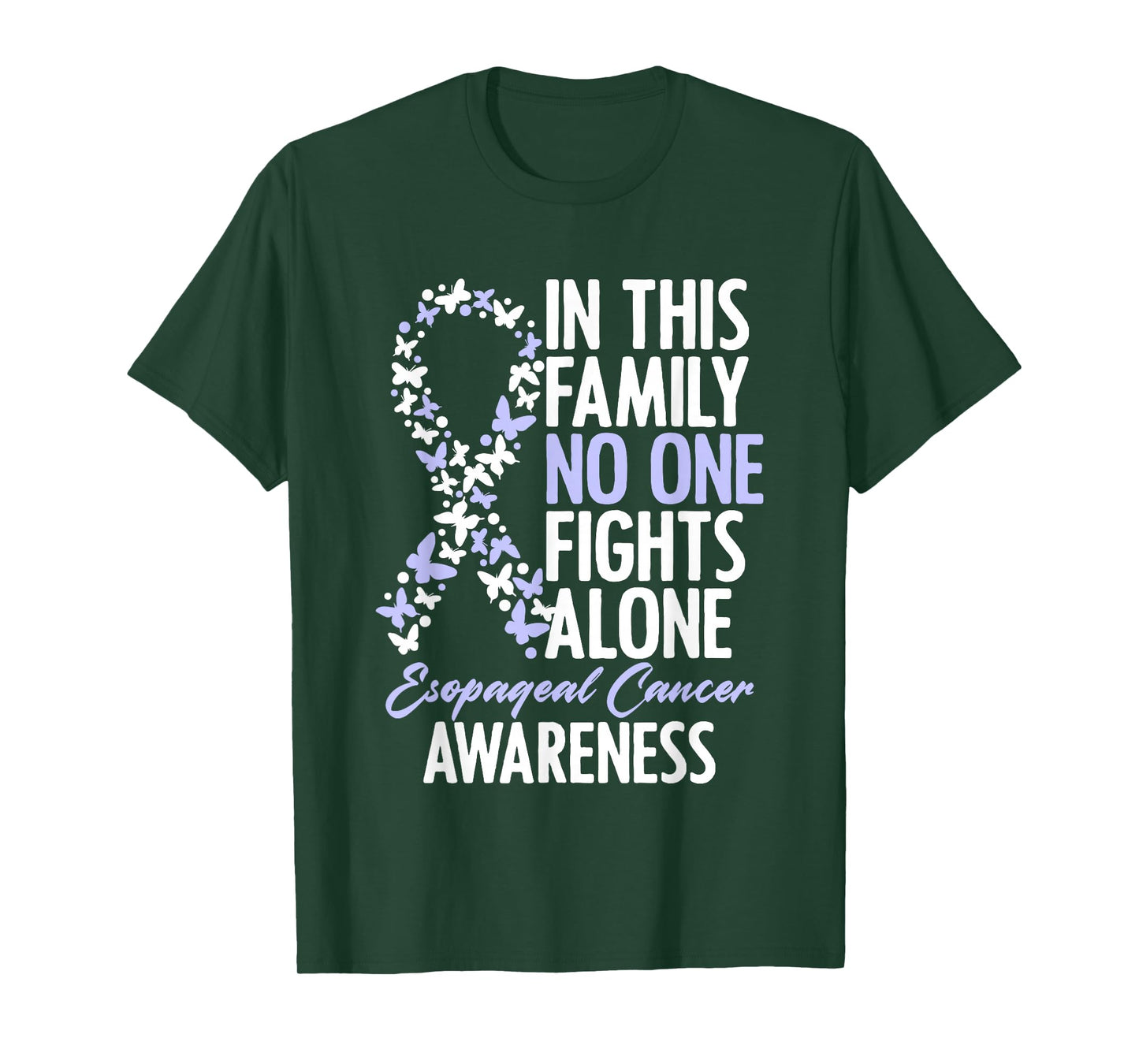 Esophageal Cancer Awareness Ribbon Family Matching T-Shirt