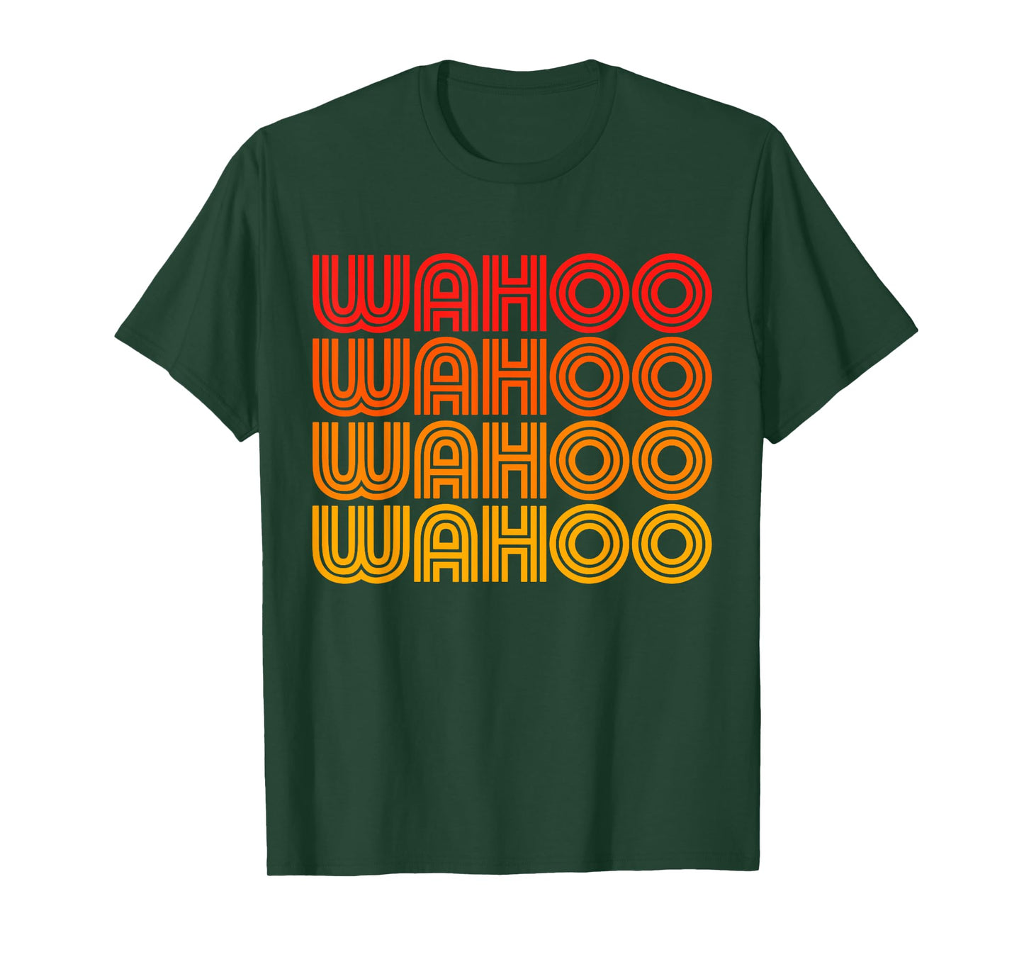 Wahoo Funny Retro Vintage Sunset Goofy Silly Weird Word T-Shirt