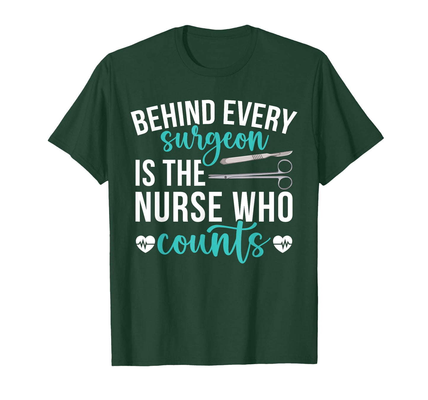OR Nurse Who Counts Operating Room Nurse OR Nursing T-Shirt, Small, Black