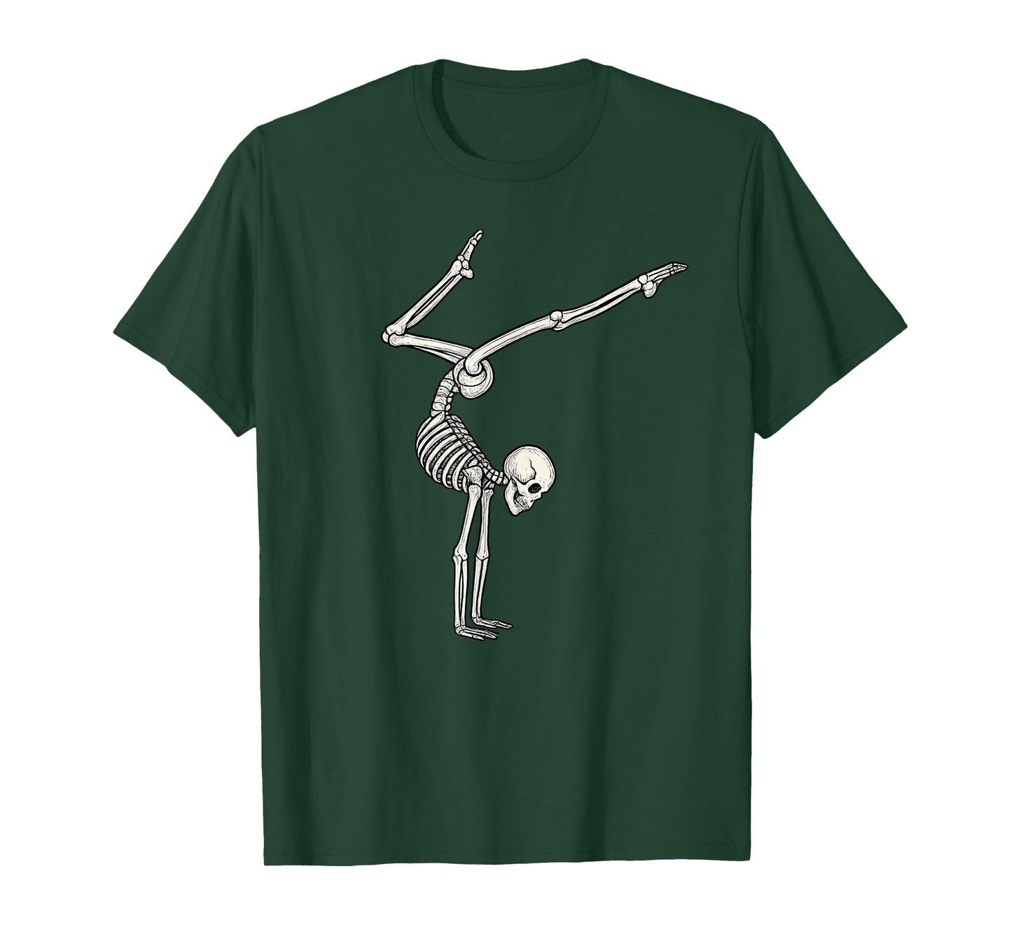 Skeleton Gymnastics Halloween T-Shirt