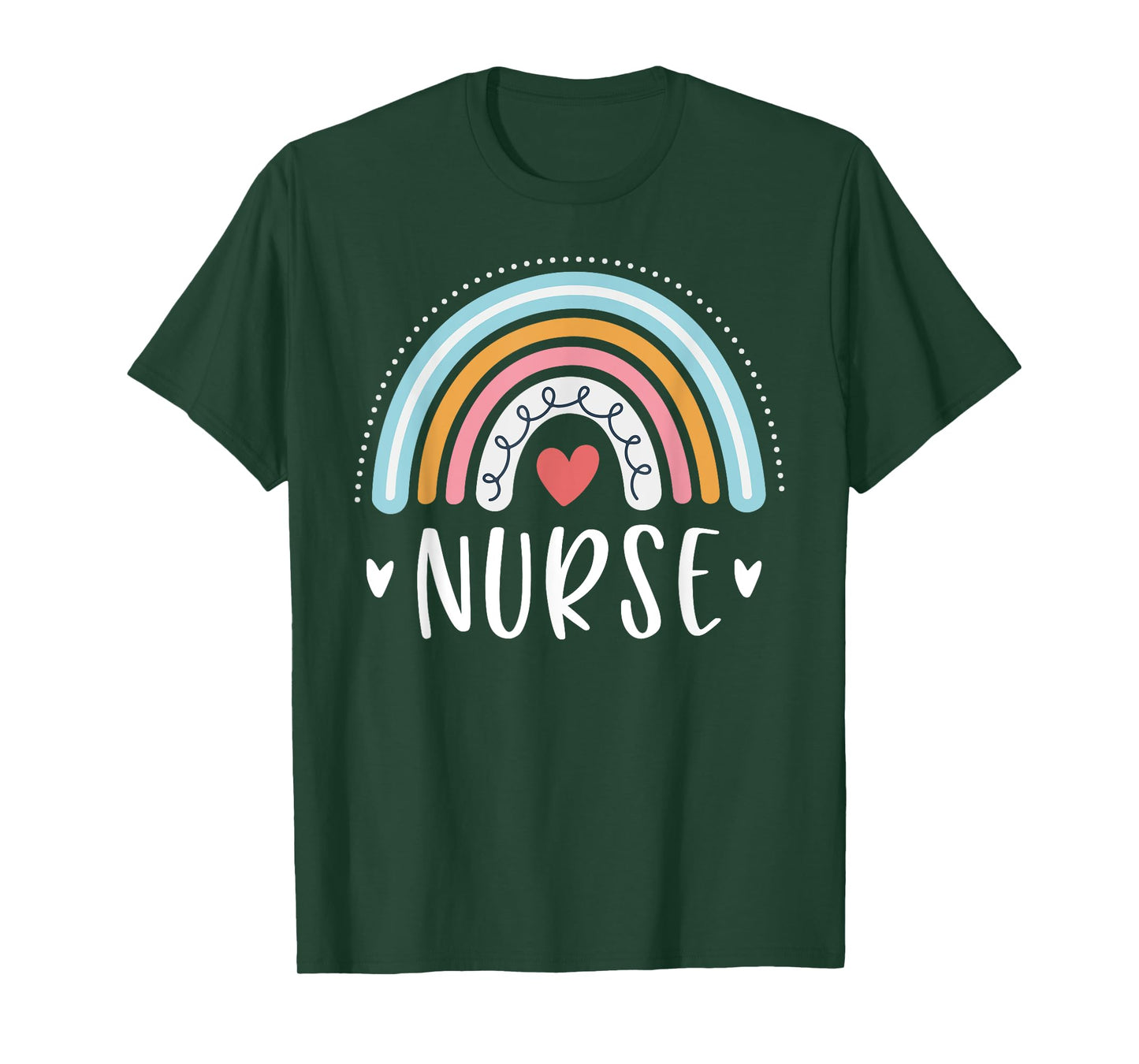 Nurse Gifts For Women Funny Nursing Rainbow T-Shirt