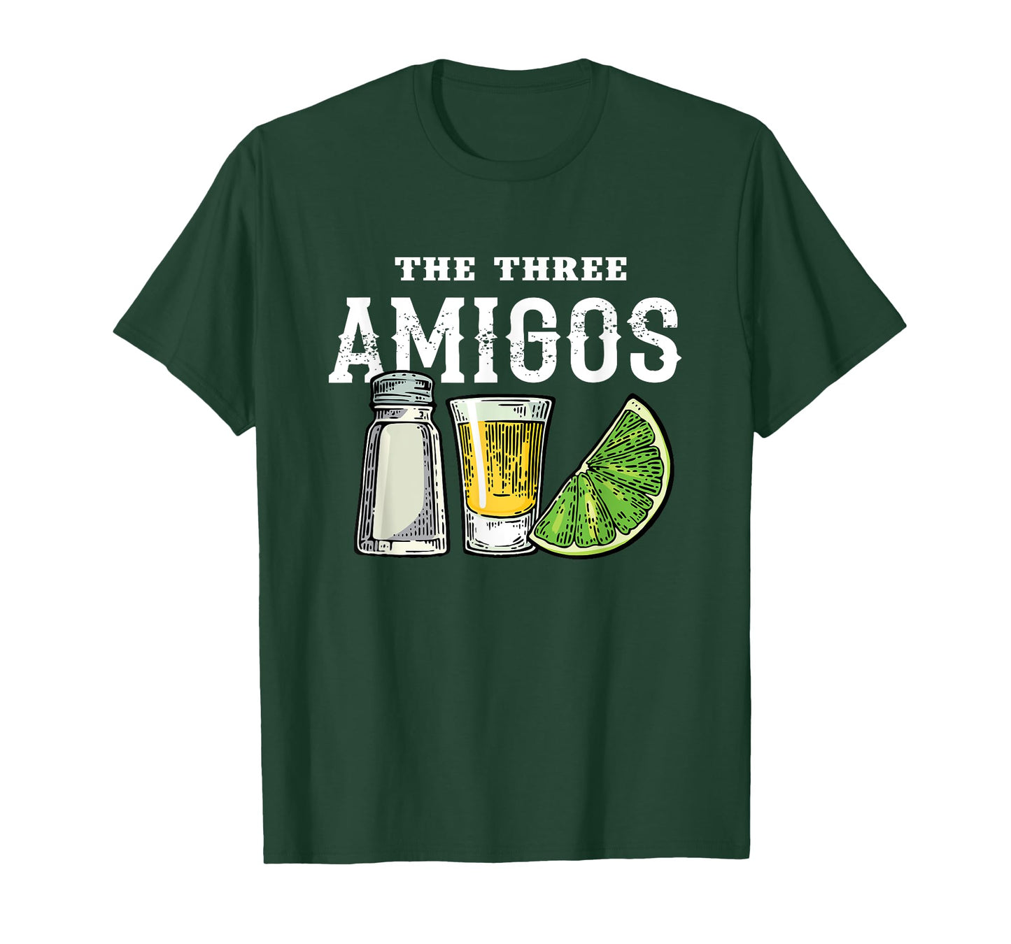 The 3 Three Amigos T-shirt Tequila Shot Glass Cinco De Mayo T-Shirt