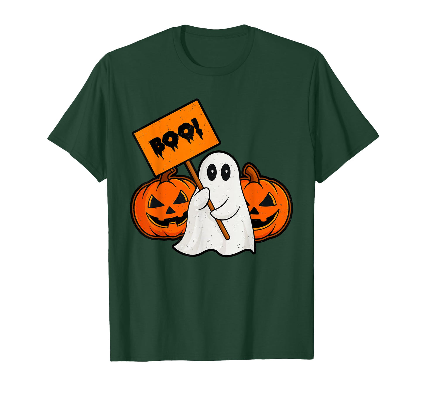 Ghost Boo Halloween Pumpkin Jack O Lantern Spooky Season T-Shirt