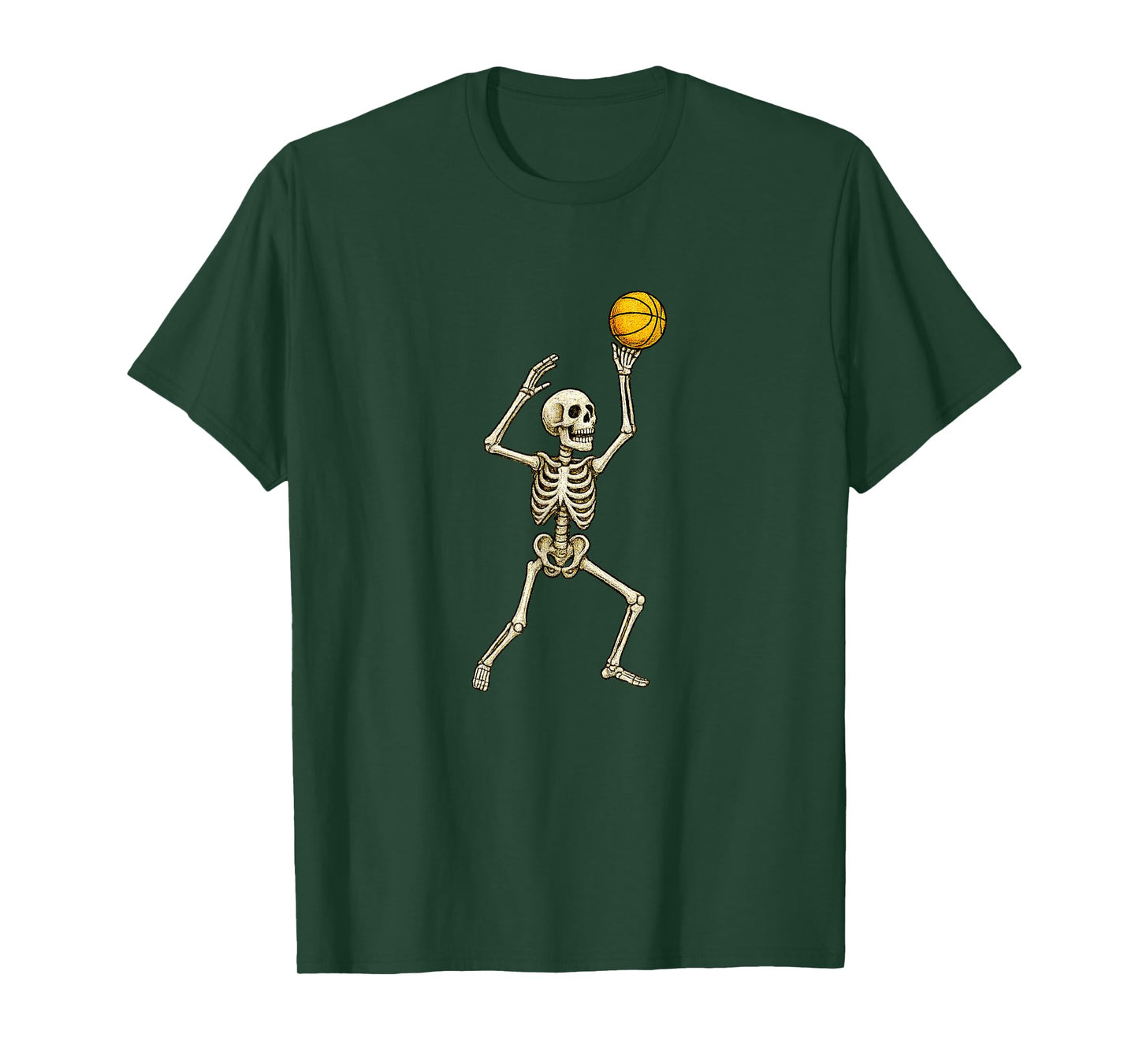 Skeleton Basketball Player - Court Points Three Pointer T-Shirt