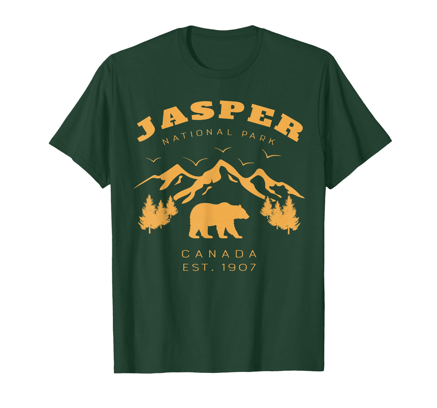 Retro Vintage Jasper National Park for kids Hiking Camping T-Shirt