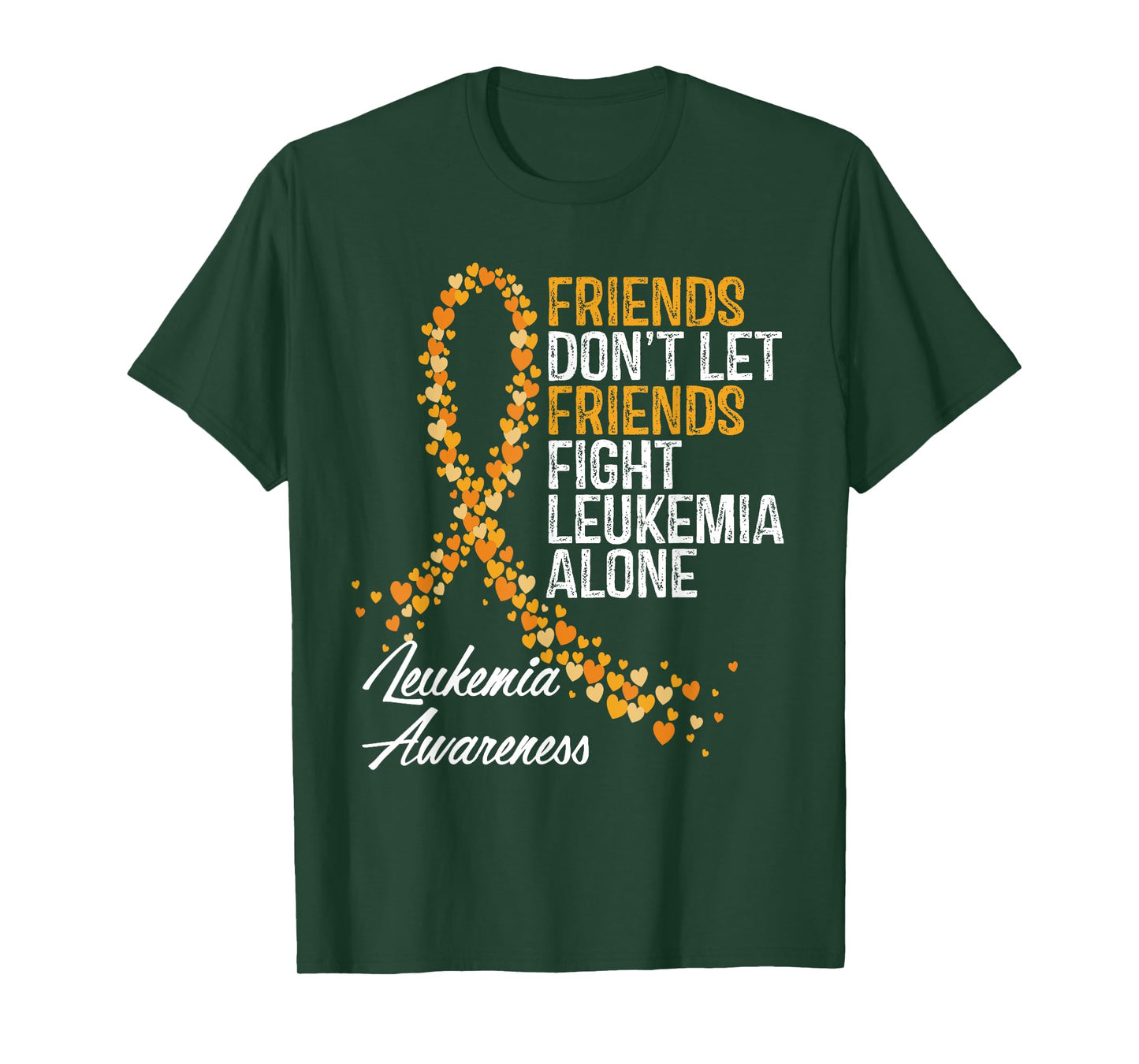Leukemia Awareness Friends Support Blood Cancer T-Shirt