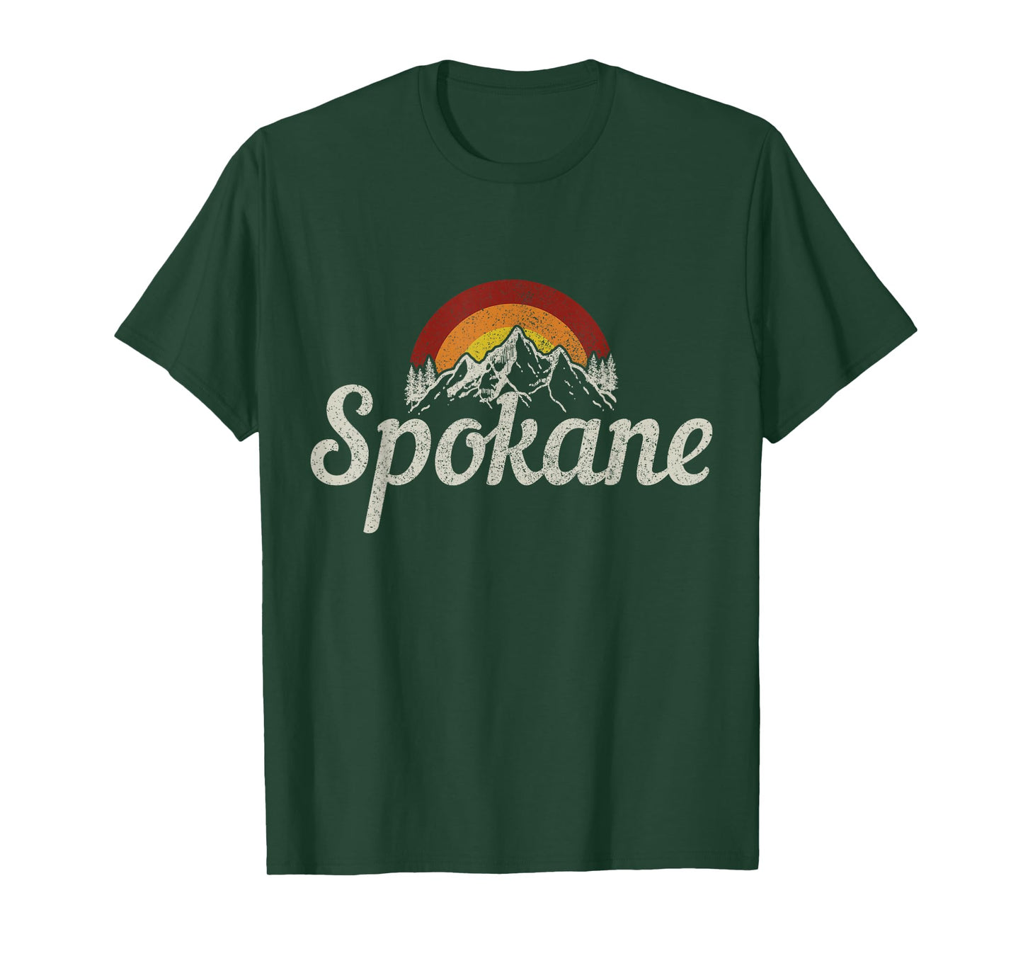 Spokane Washington Vintage Mountains Pride T-Shirt