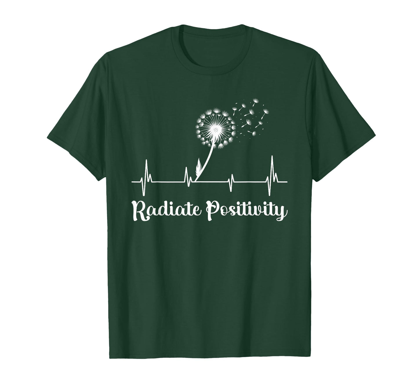 Hippie RADIATE POSITIVITY Dandelion Funny Dandelions T-Shirt