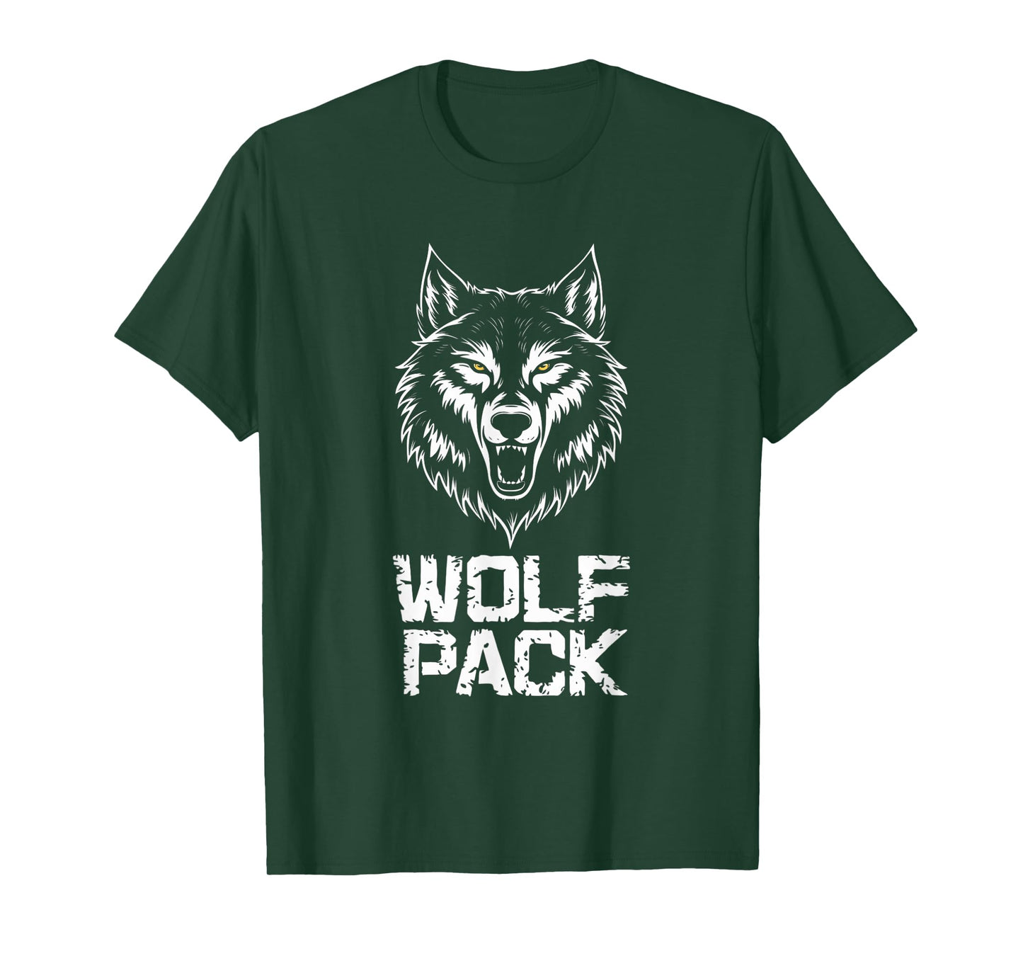 Intimidating Wolf Pack Design T-Shirt