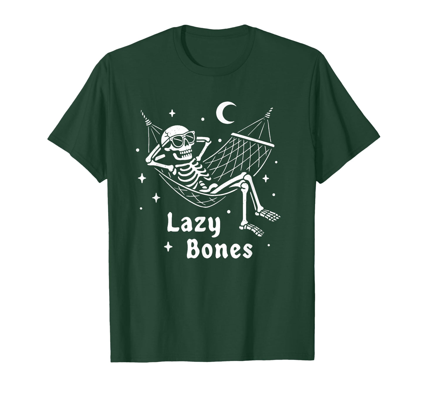 Skeleton Lazy Bones Halloween T-Shirt