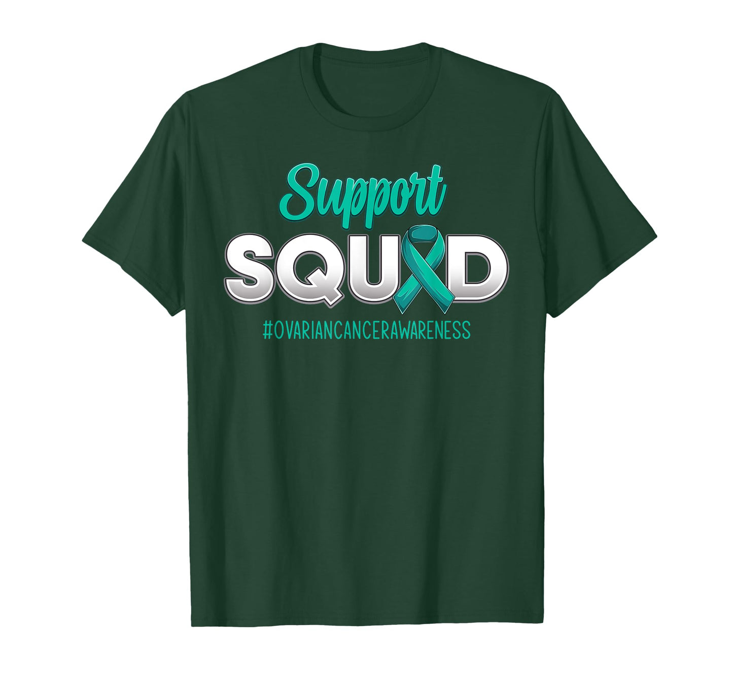 Support Squad Ovarian Cancer Awareness Fighting Men Women T-Shirt