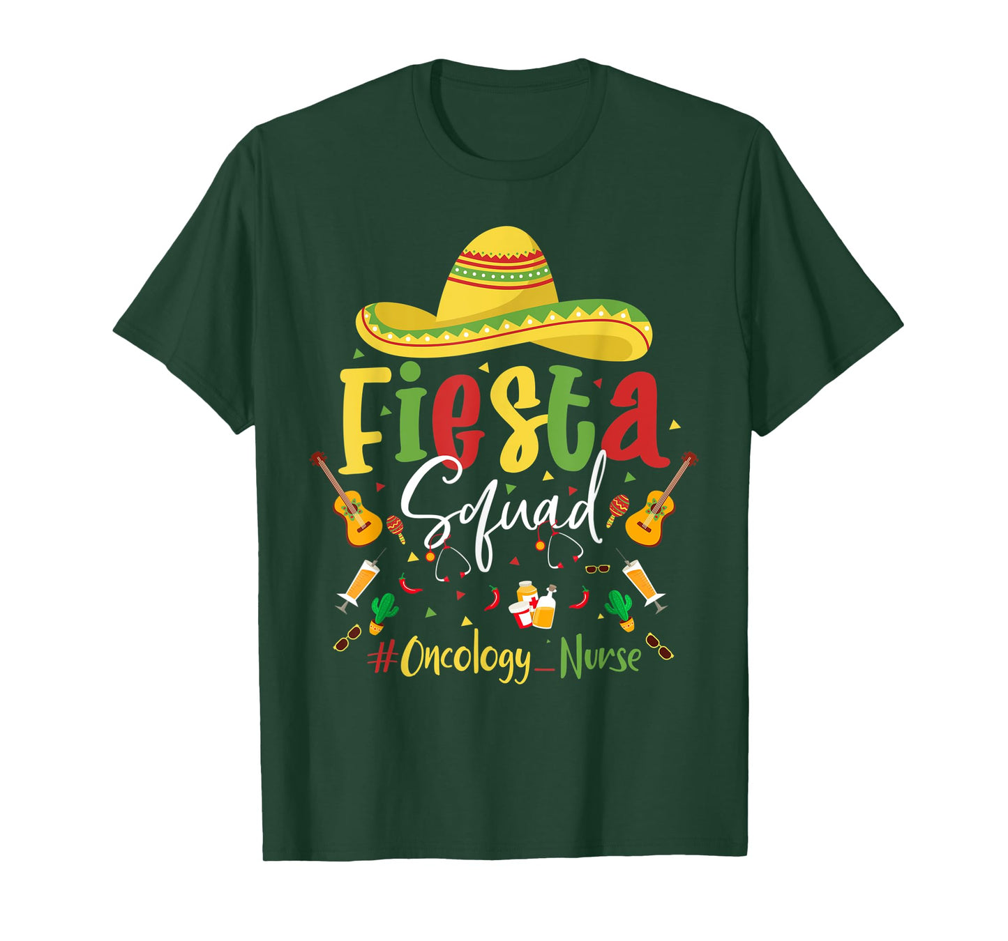 Lets Fiesta Squad Oncology Nurse Cinco De Mayo Nurse Mexican T-Shirt
