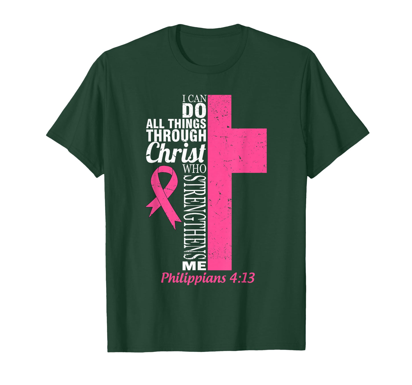 Breast Cancer Awareness Month Warriors Survivors Christians T-Shirt