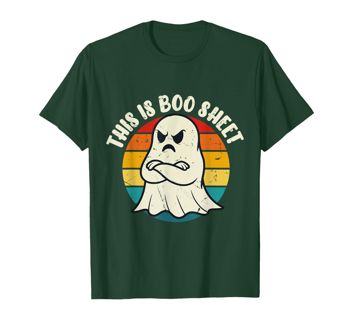 This is Boo Sheet Ghost Retro Halloween Costume Men Women T-Shirt