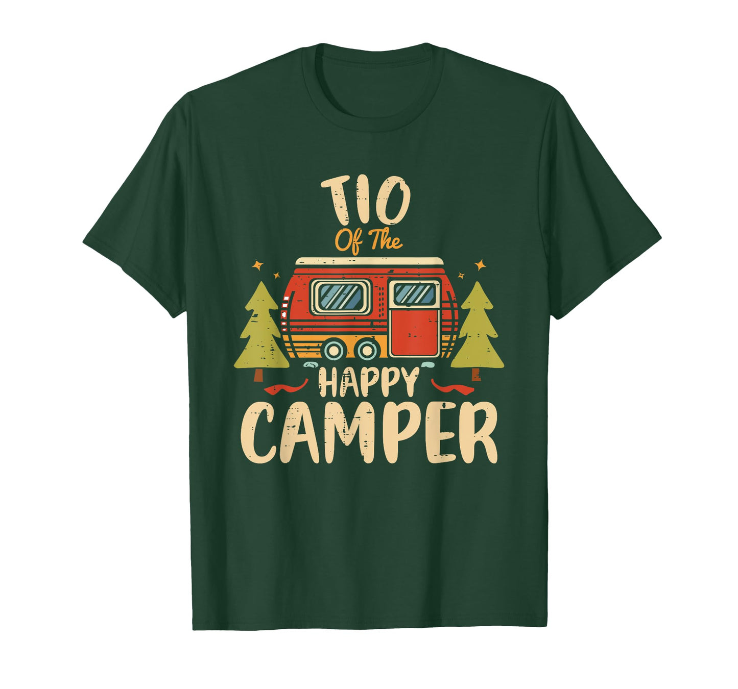 Tio of Happy Camper 1st Birthday Party Retro Tio T-Shirt