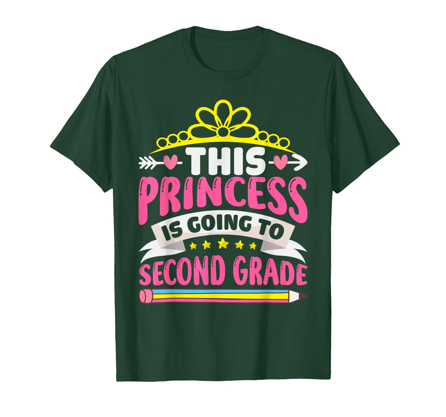 This Princess Is Going To Second Grade Girls Back to School T-Shirt