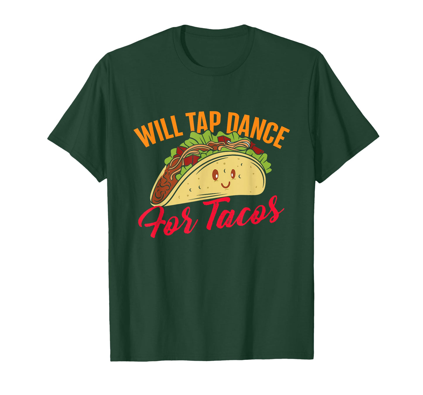 Will Tap Dance For Tacos - Funny Tap Dancing Tap Dancer T-Shirt, Black