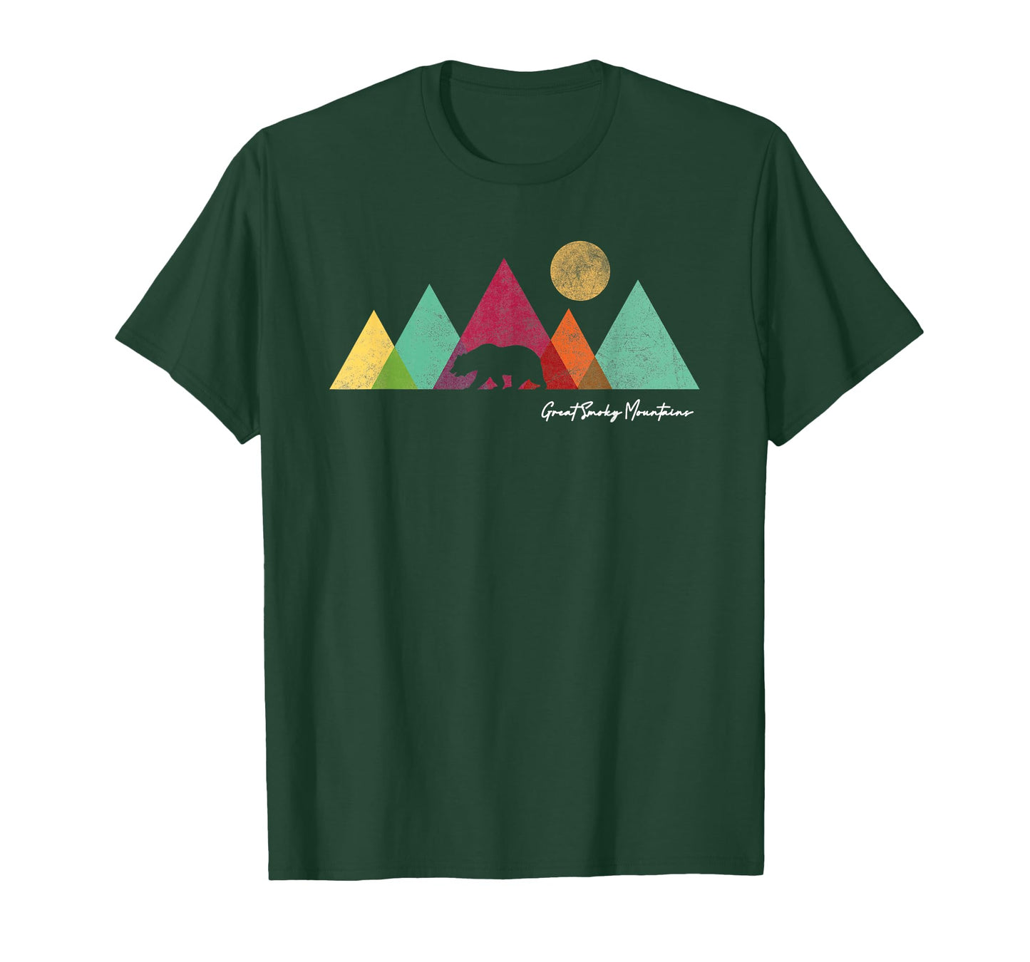 Great Smoky Mountains National Park Mens Womens Bear Graphic T-Shirt