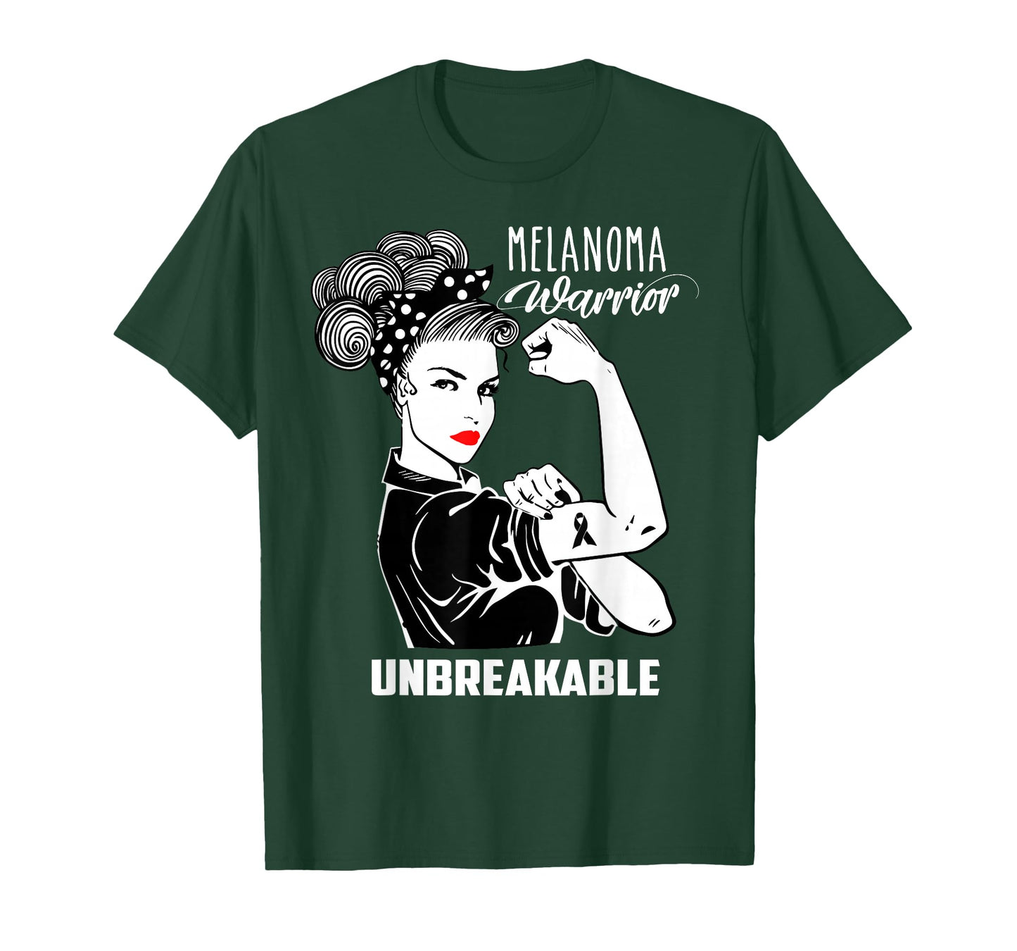 Melanoma Warrior Unbreakable Shirt Melanoma Awareness Gift T-Shirt