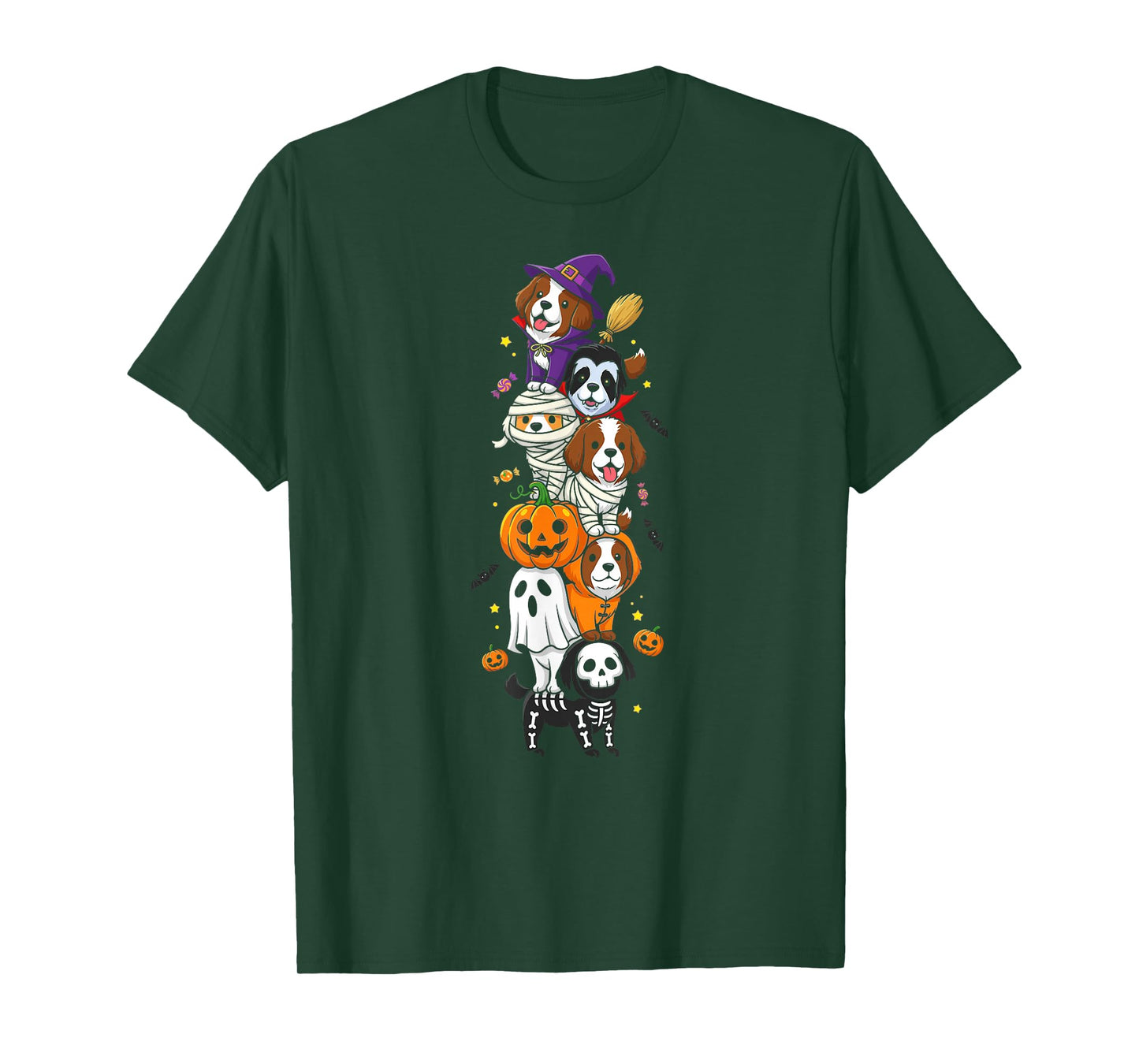 Newfoundland Witch Vampire Ghost Halloween Kids Mens Womens T-Shirt