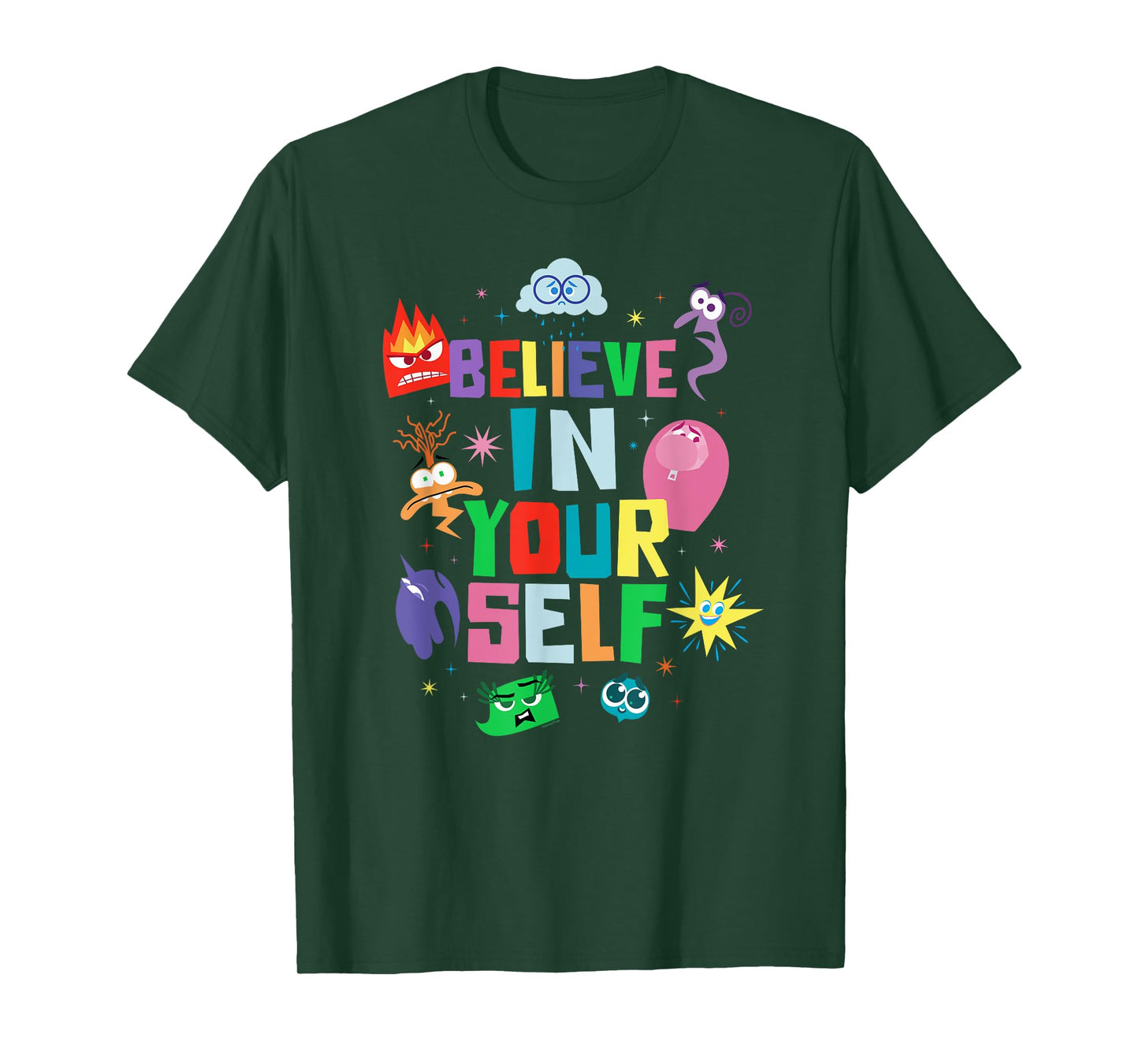 Disney and Pixar’s Inside Out 2 Emotions Believe in Yourself T-Shirt