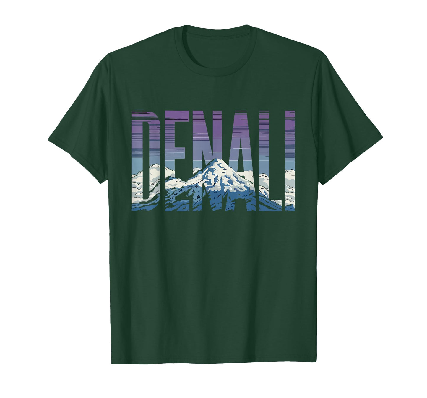 Retro Vintage Denali Alaska Climbed Mount Denali Summit T-Shirt