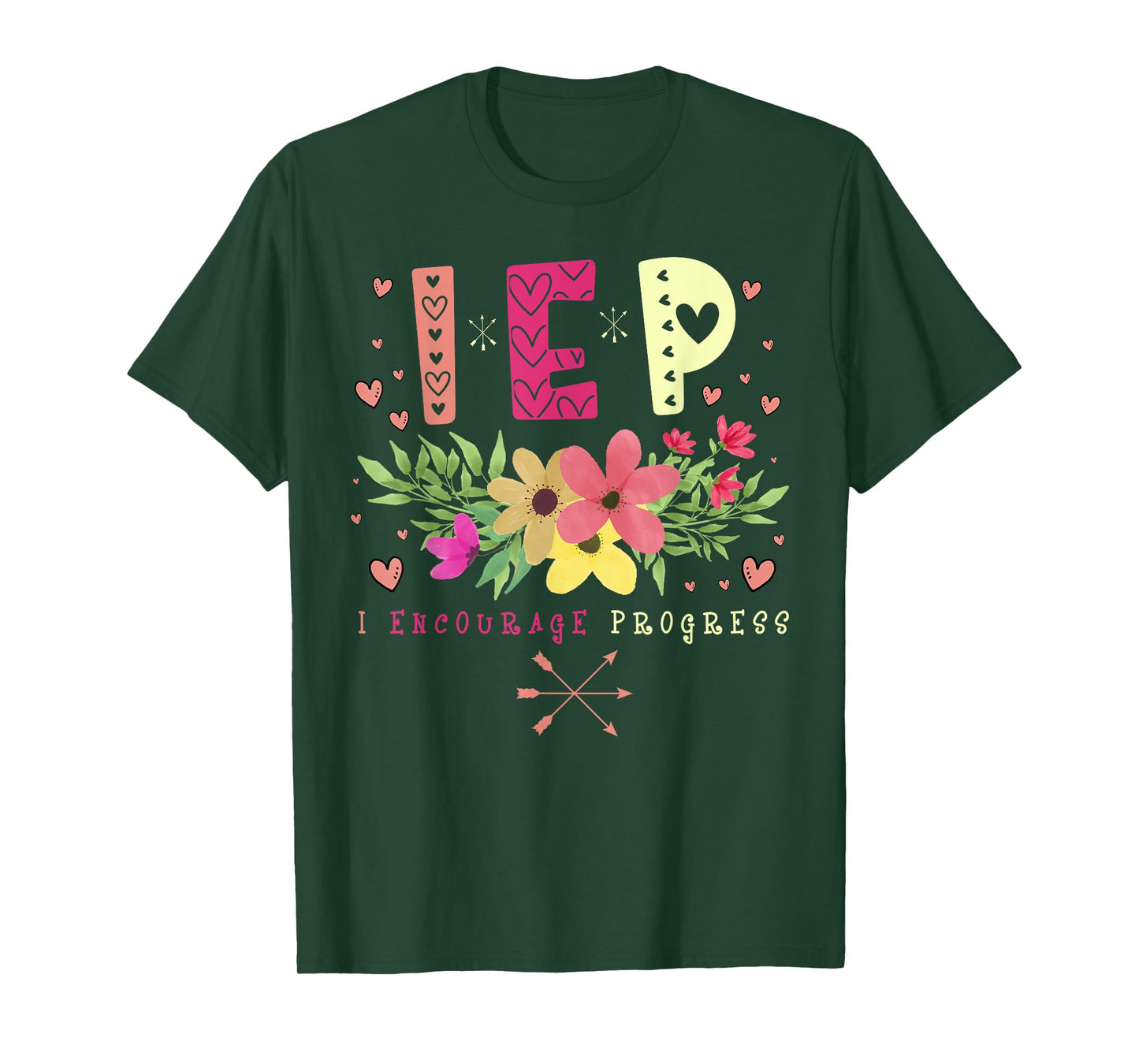 IEP I Encourage Progress - Teacher Special Education Men Women T-Shirt